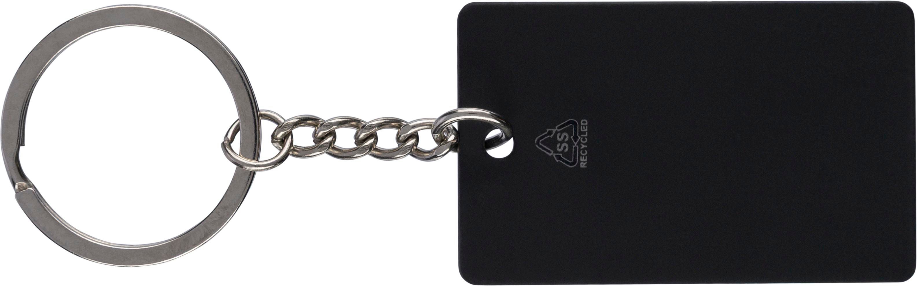 Vue 3 de Porte-clés Jax | Recyclé | Rectangulaire