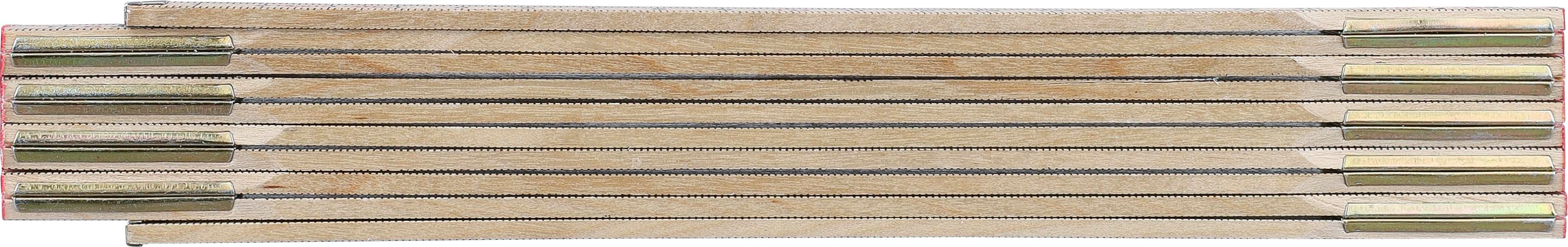 Vue 3 de Mètre pliant Ezio | Bois de bouleau | 2 m