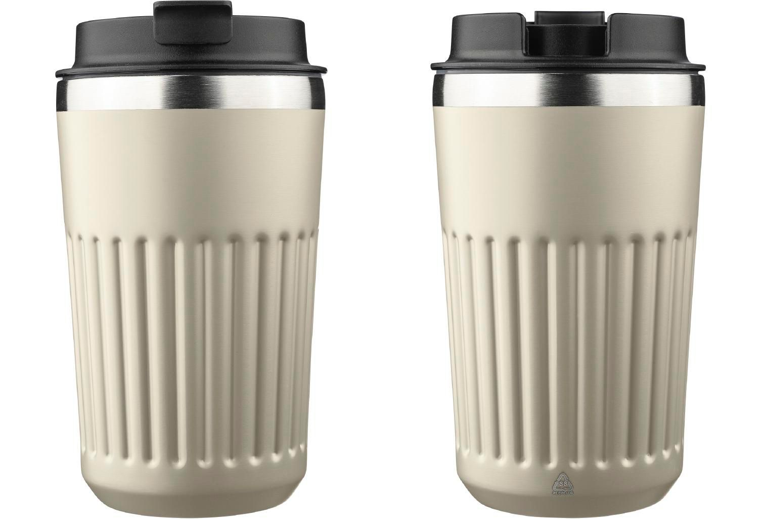 Vue 3 de Mug de voyage Chiara | Recyclé | 400 ml