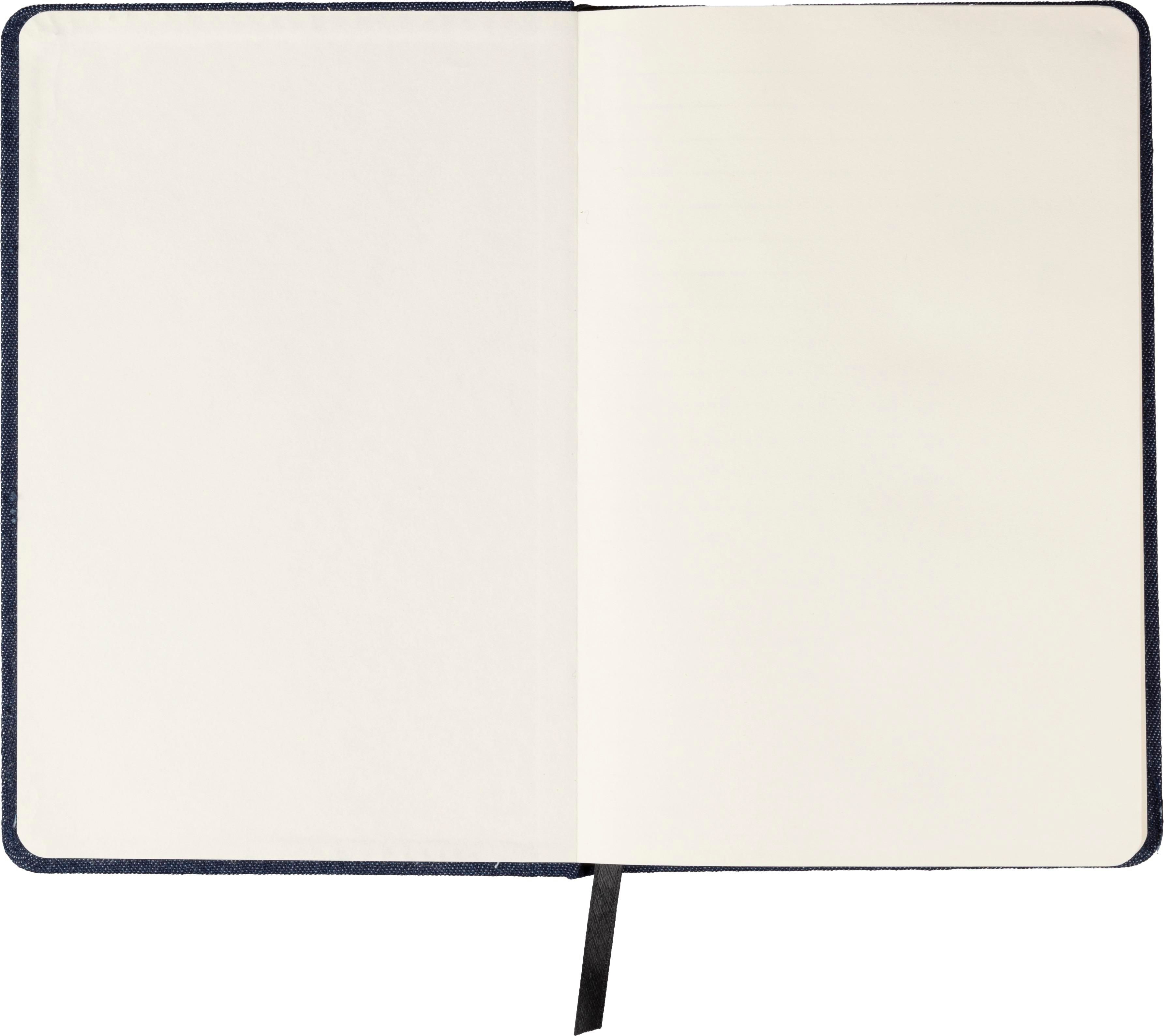 Vue 3 de Carnet Alfred | Denim | A5 | Ligné
