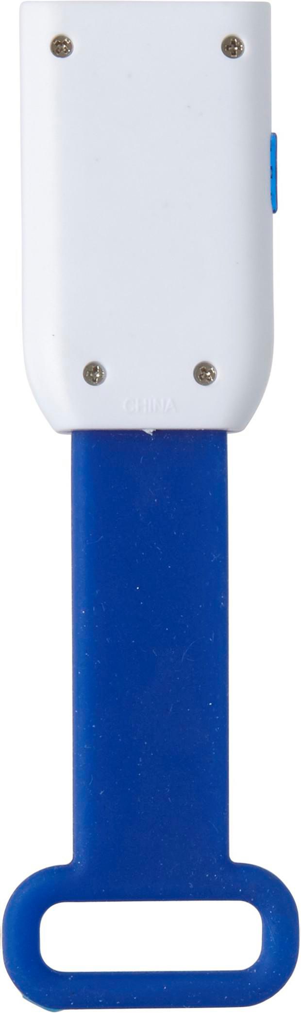 Vue 2 de Lumière vélo Duncan | Plastique | 3+1 LED | Sangle silicone