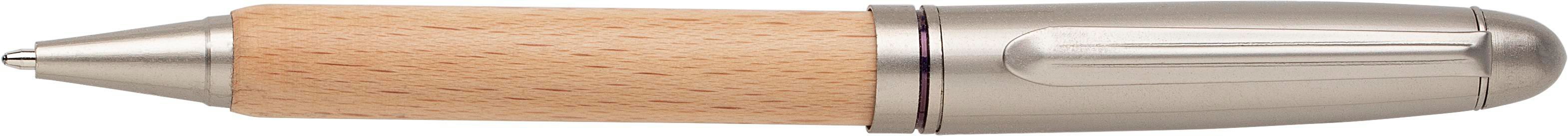 Vue 5 de Stylo bille Tobias | Hêtre | Boîte en bois