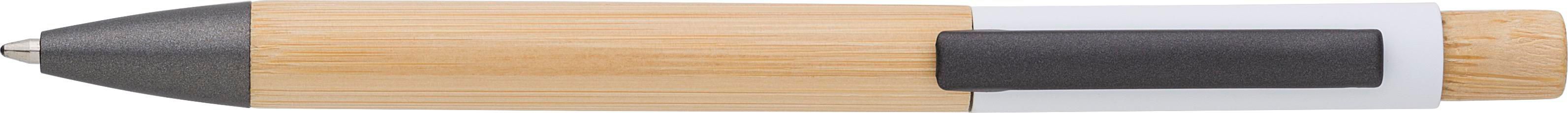 Vue 2 de Stylo bille Anke | Bambou | Aluminium