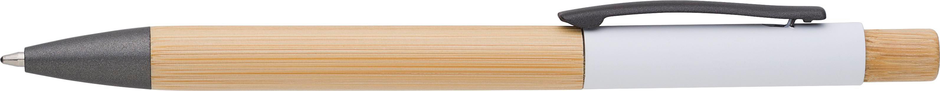 Vue 4 de Stylo bille Anke | Bambou | Aluminium