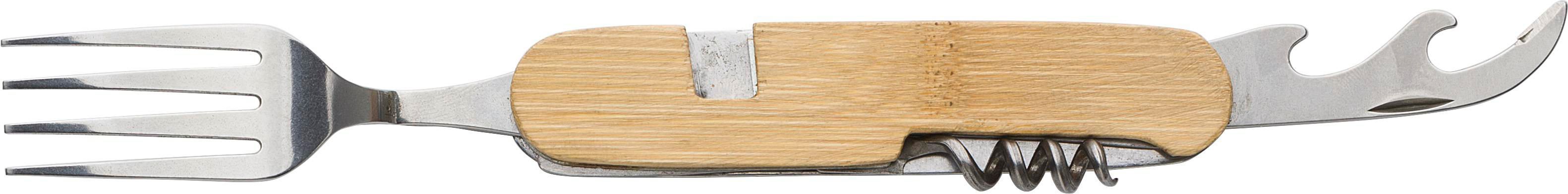 Vue 2 de Set de couverts Ainsley | Bambou | 6-en-1