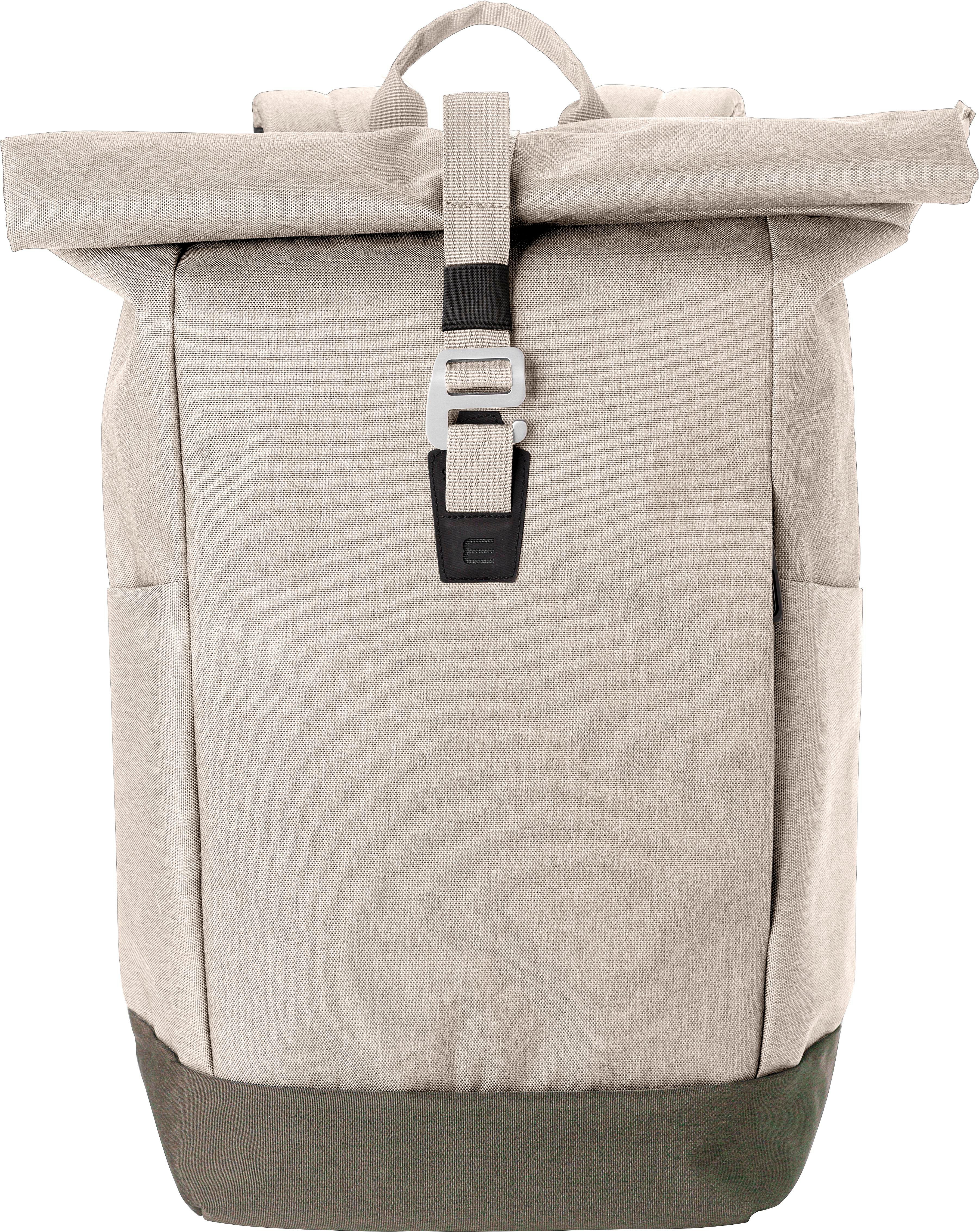 Vue 2 de Sac à dos Oberon | Recyclé | Roll-top | Ordinateur 14" | 20 l