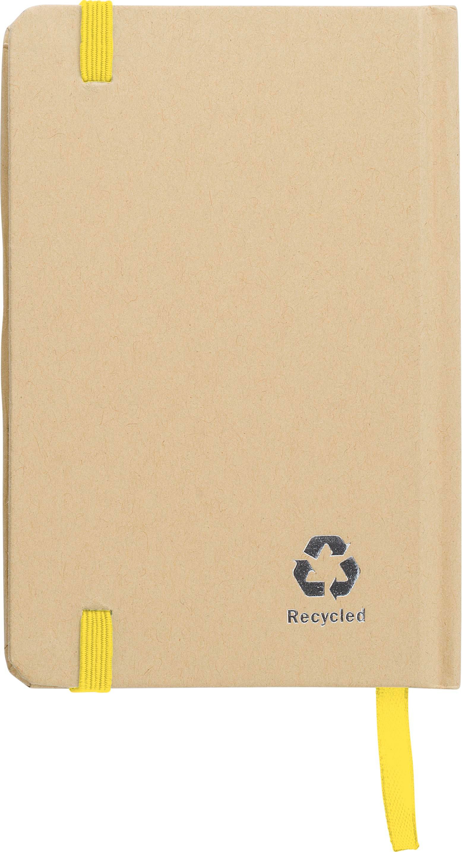 Vue 3 de Carnet de notes John | Recyclé | A6 | Ligné