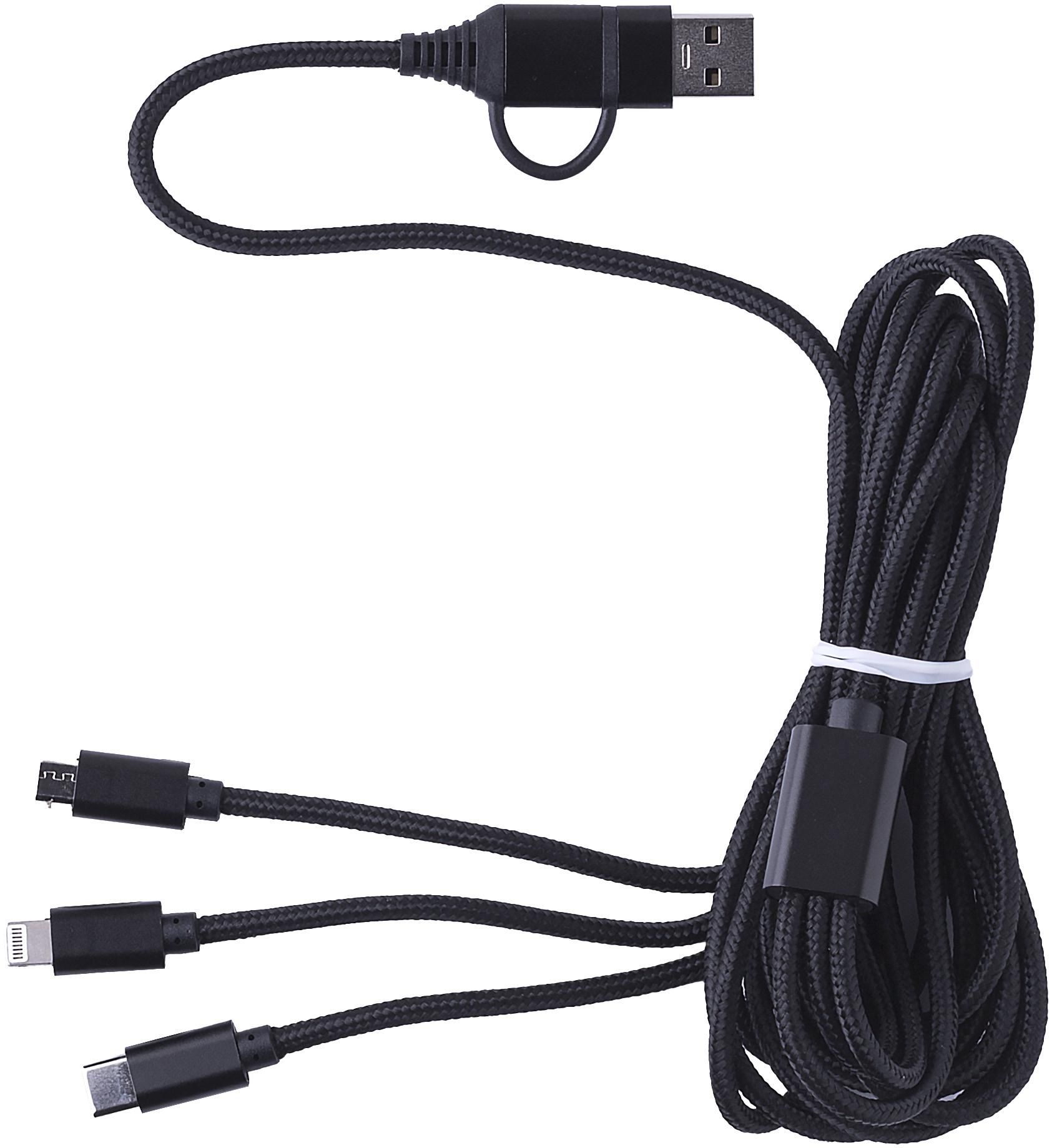 Câble de charge Sable | 4-en-1 | 290 cm