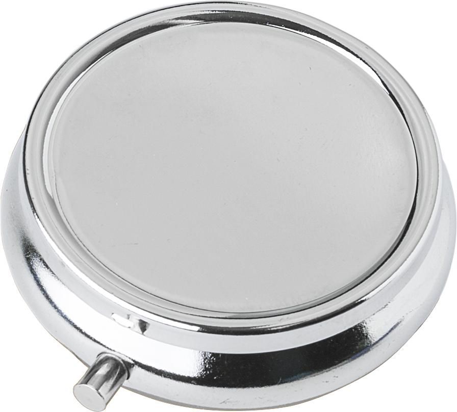 Pilulier Zara | Métal | 3 compartiments | Miroir