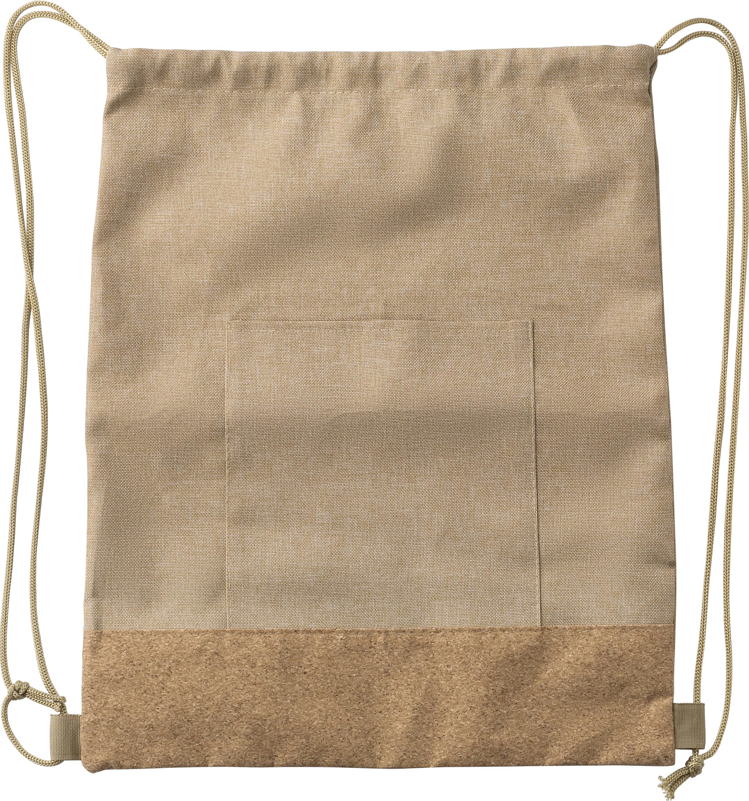 Sac à cordon Ansel | Recyclé | Fond en liège | 6 l