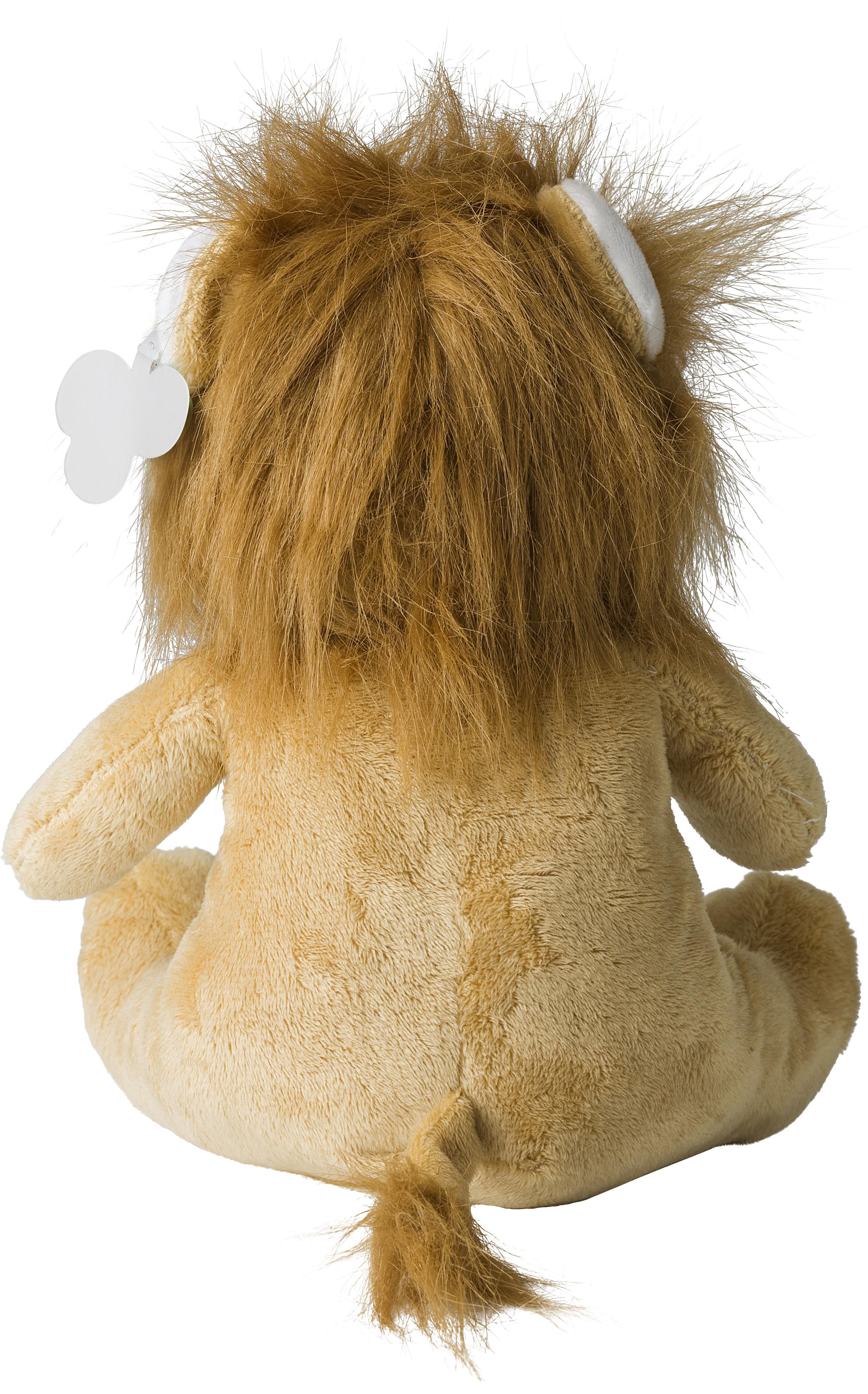 Vue 5 de Lion en peluche Serenity | 20 cm