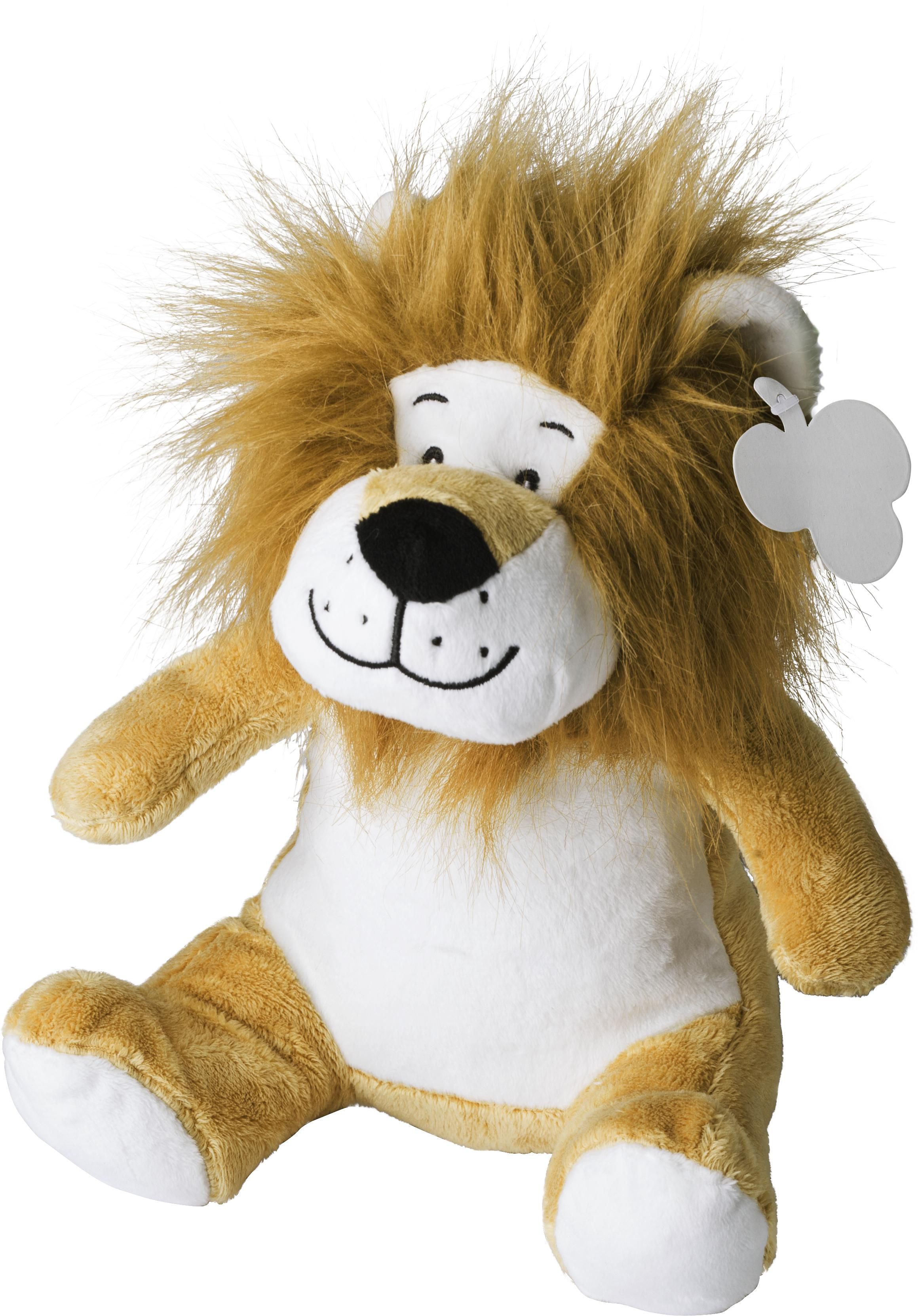 Vue 4 de Lion en peluche Serenity | 20 cm
