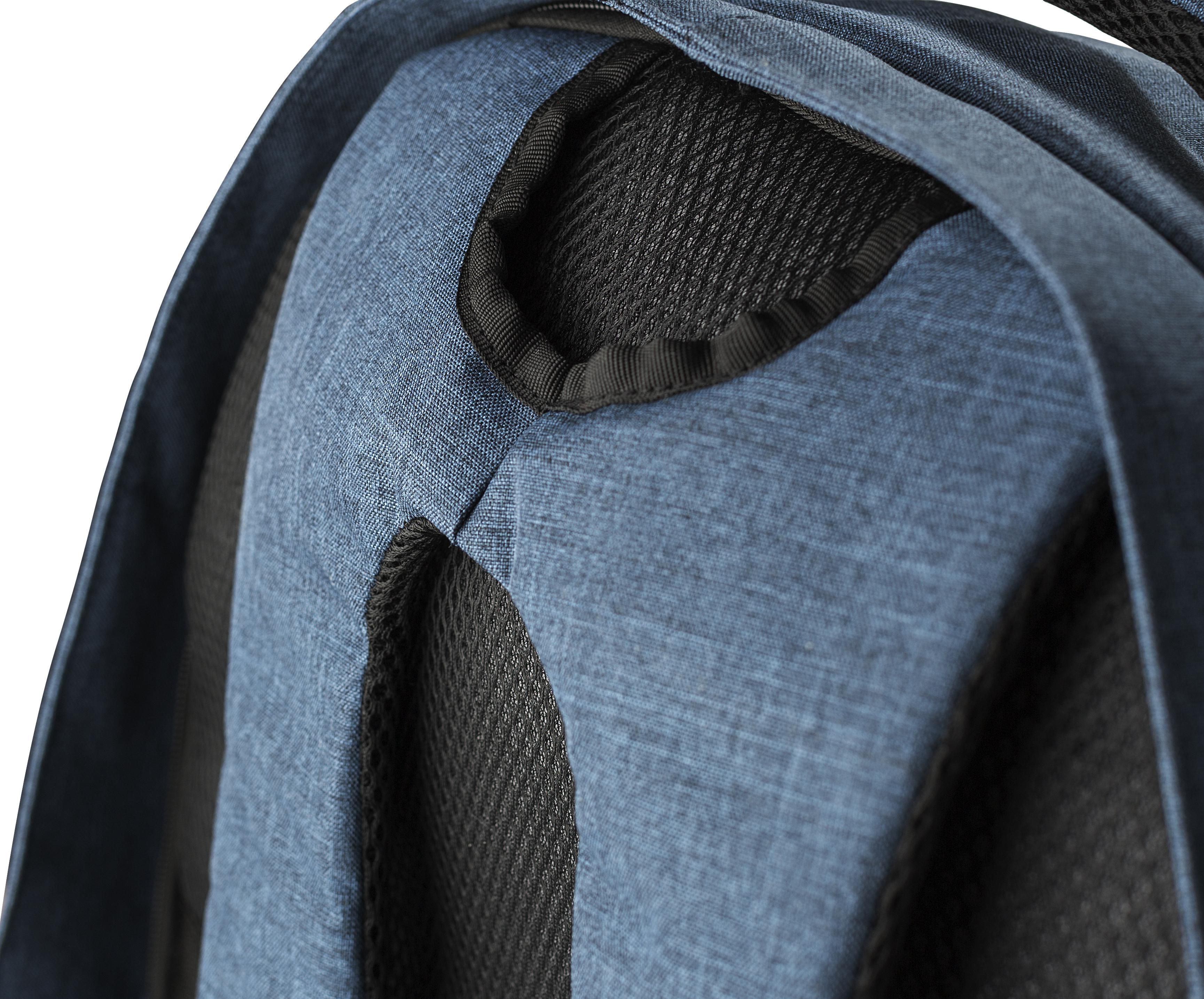 Vue 8 de Sac à dos Celeste | Recyclé | Antivol | Ordinateur portable 15" | 20 l