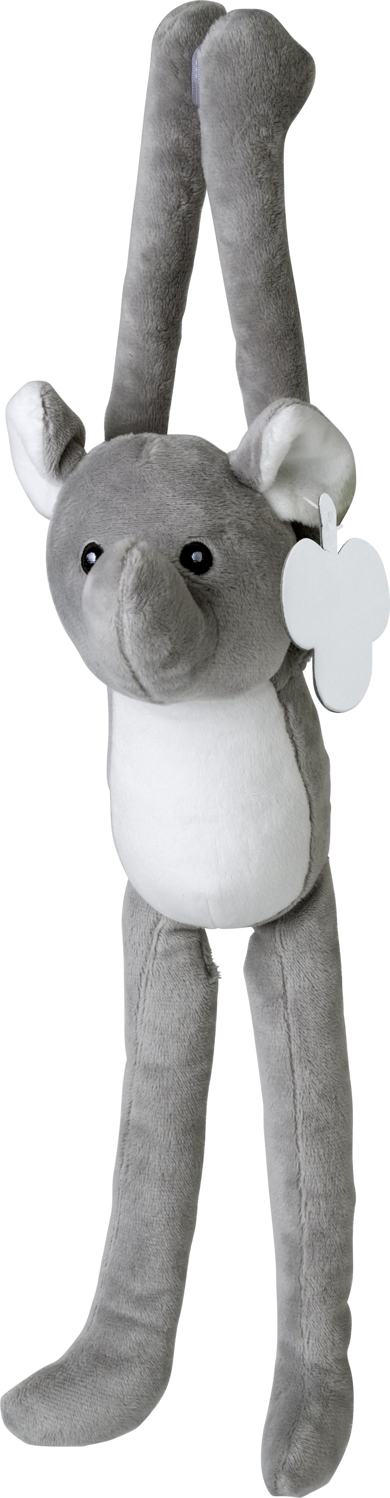 Vue 2 de Peluche Madeline | Éléphant