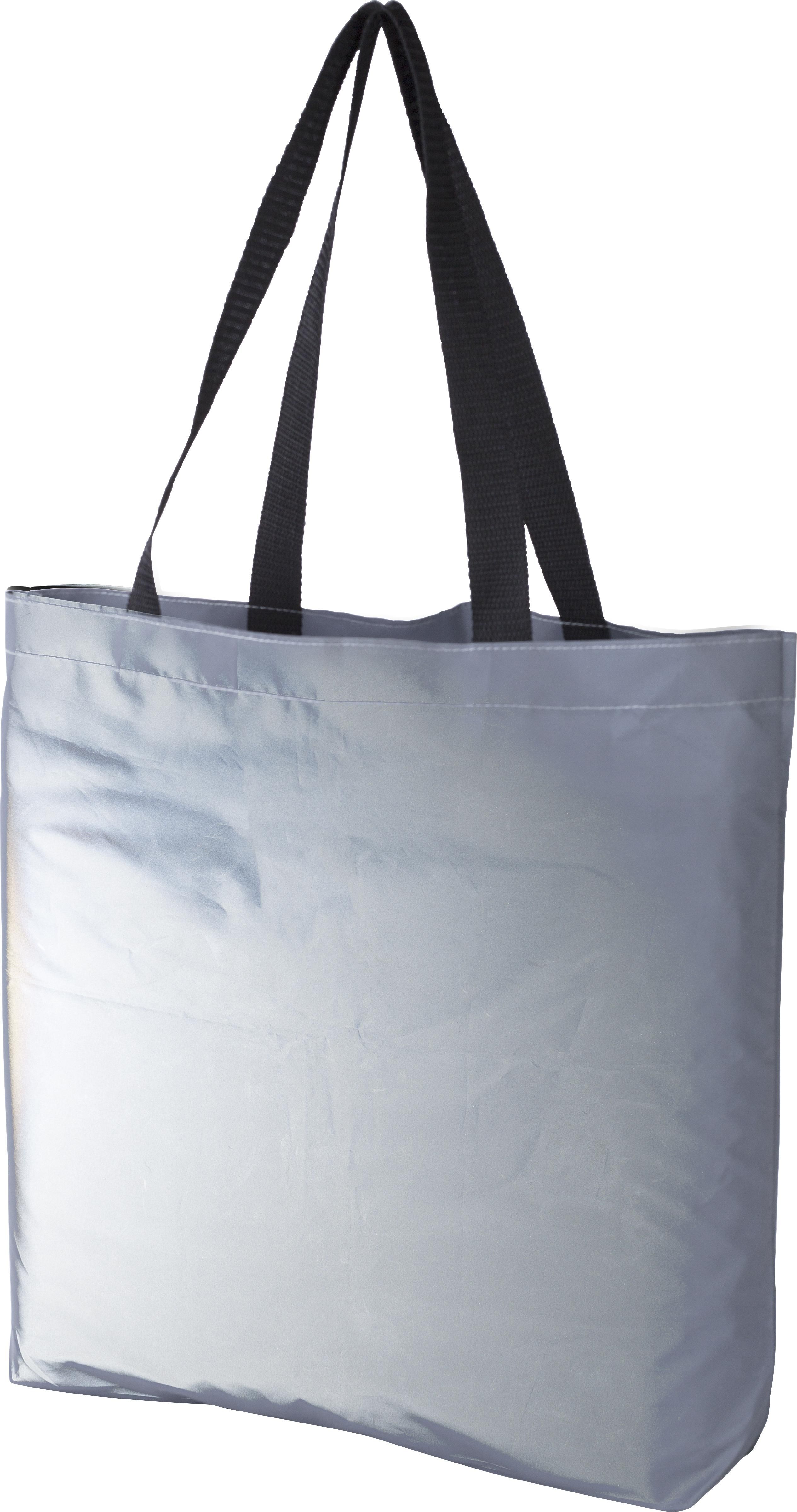 Vue 3 de Sac shopping Jordyn | Polyester 100D | Réfléchissant | Longues anses