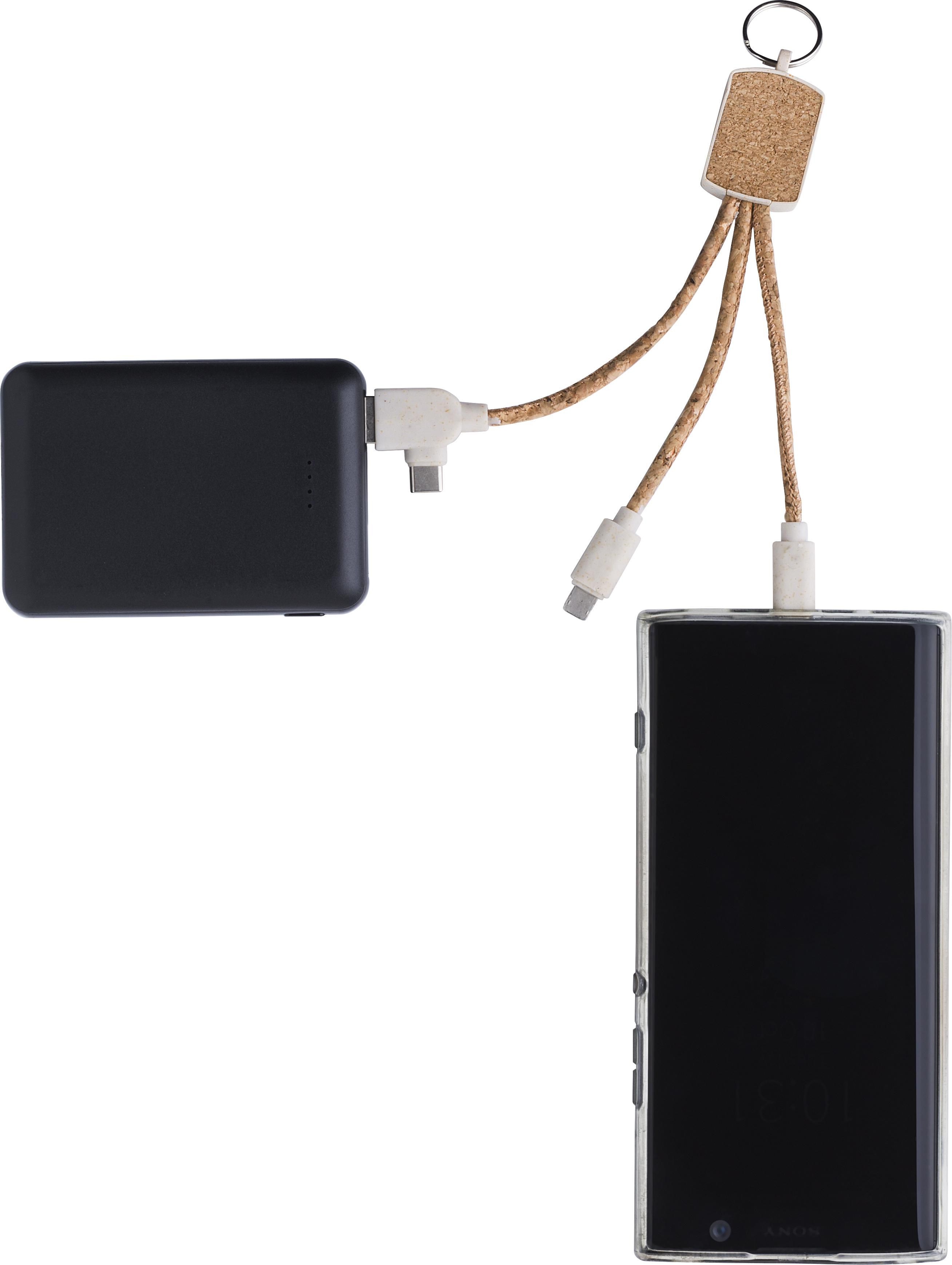 Vue 4 de Câble de charge Landry | Porte-clés | Liège