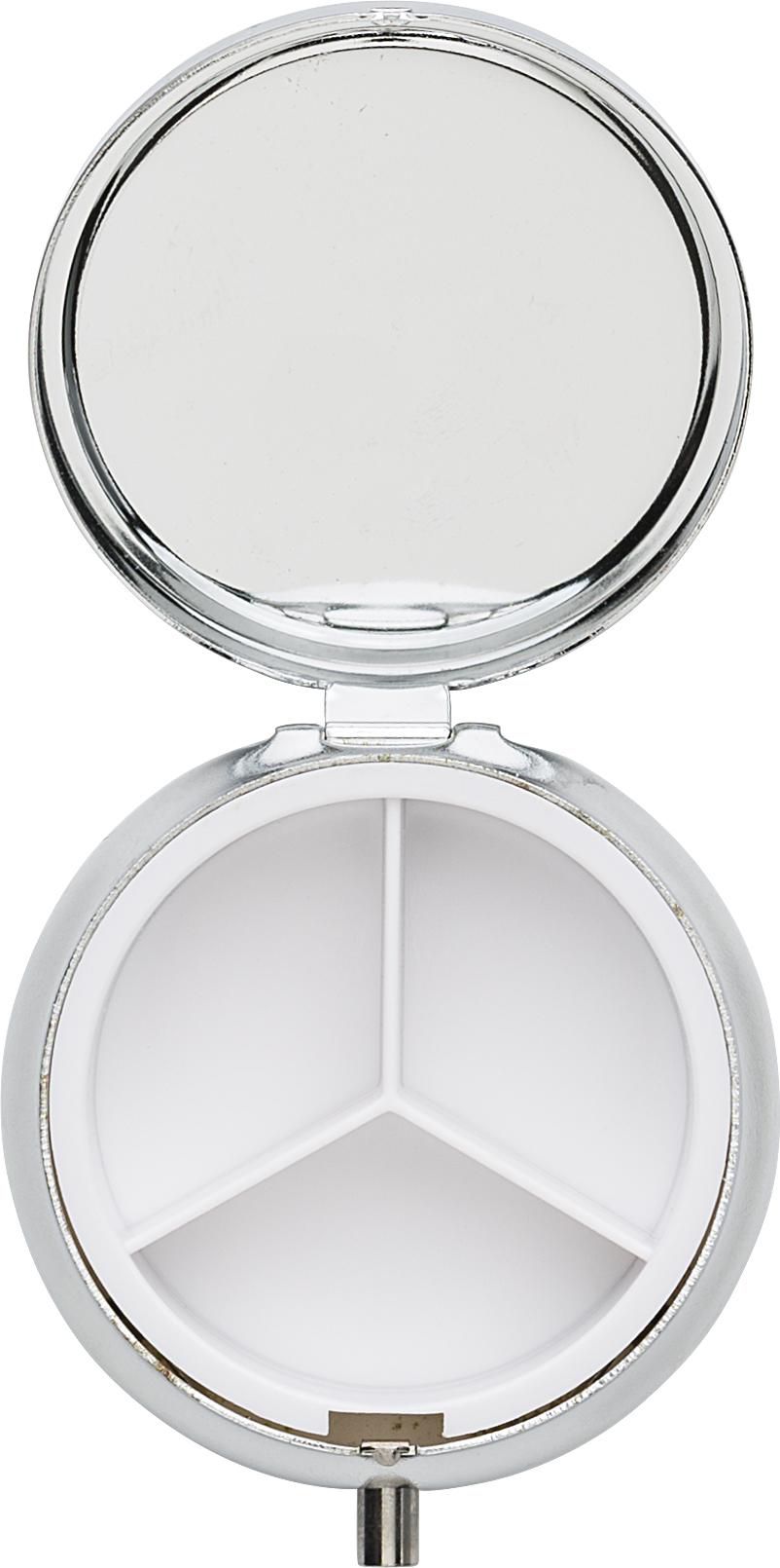 Vue 4 de Pilulier Zara | Métal | 3 compartiments | Miroir