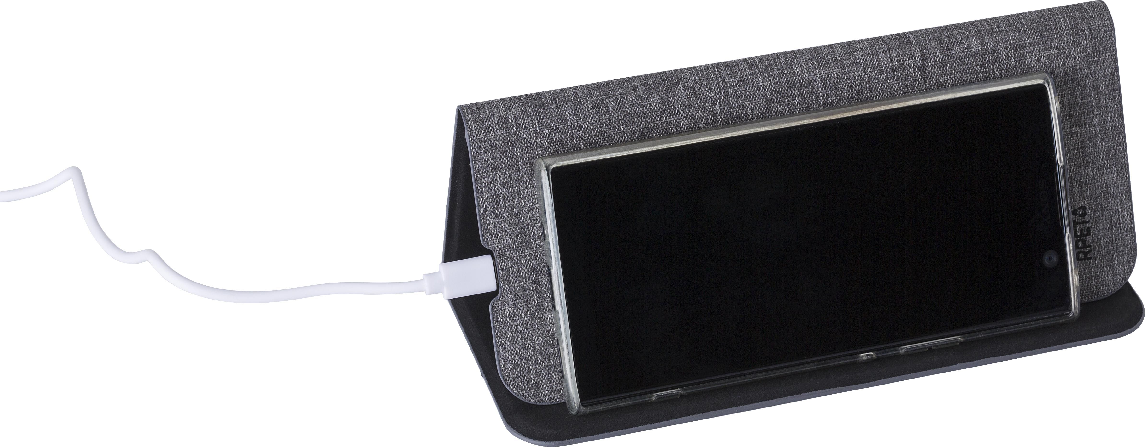 Vue 4 de Chargeur sans fil Selene | Recyclé | Tapis de souris