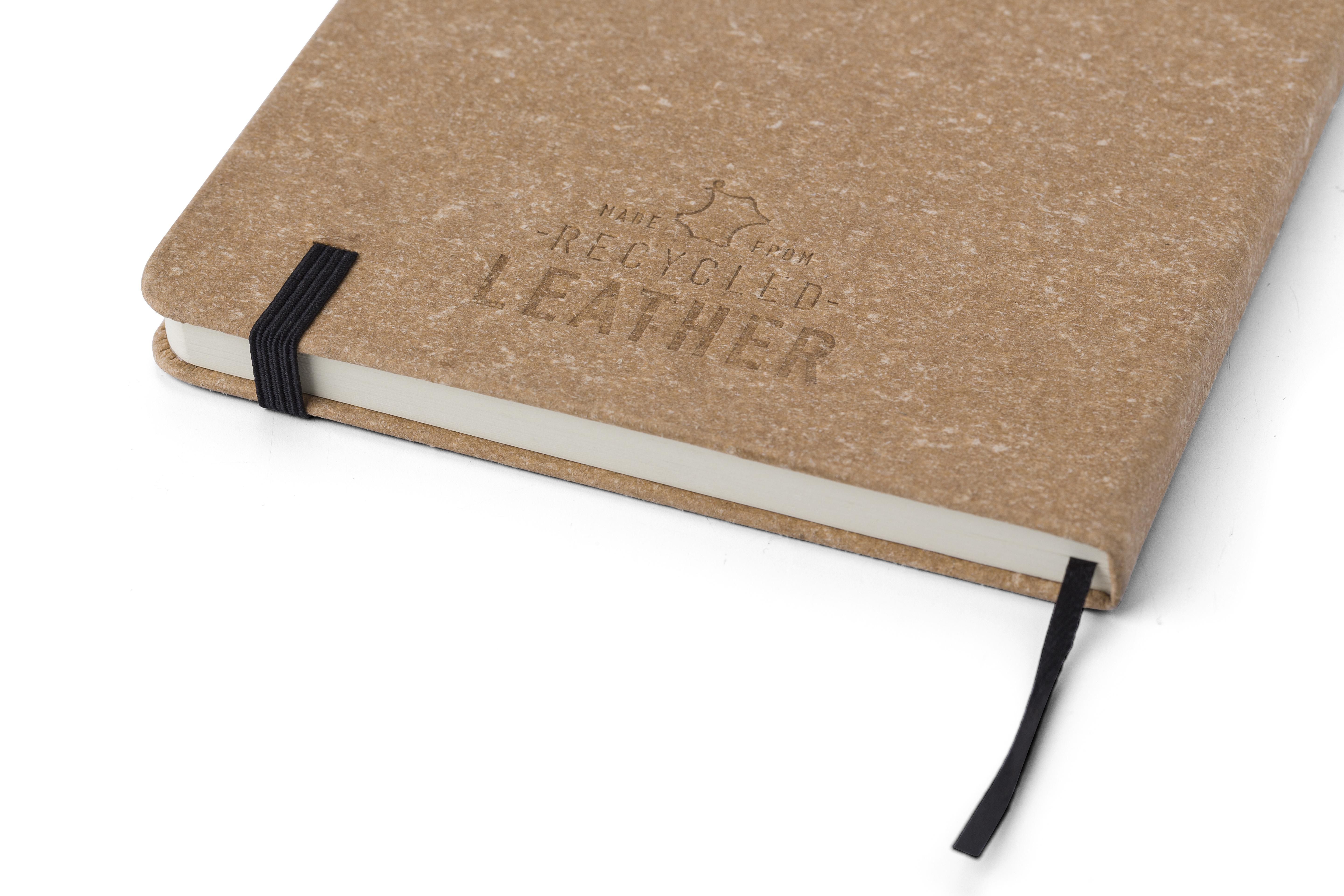 Vue 9 de Carnet de notes Gianna | Cuir recyclé | A5 | Ligné