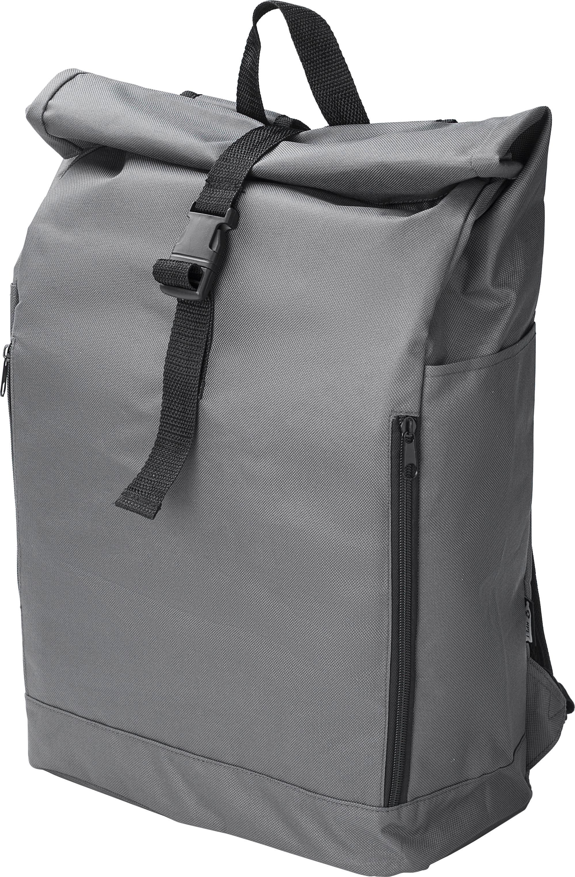 Vue 3 de Sac à dos roll-top Evie | Recyclé | 600D