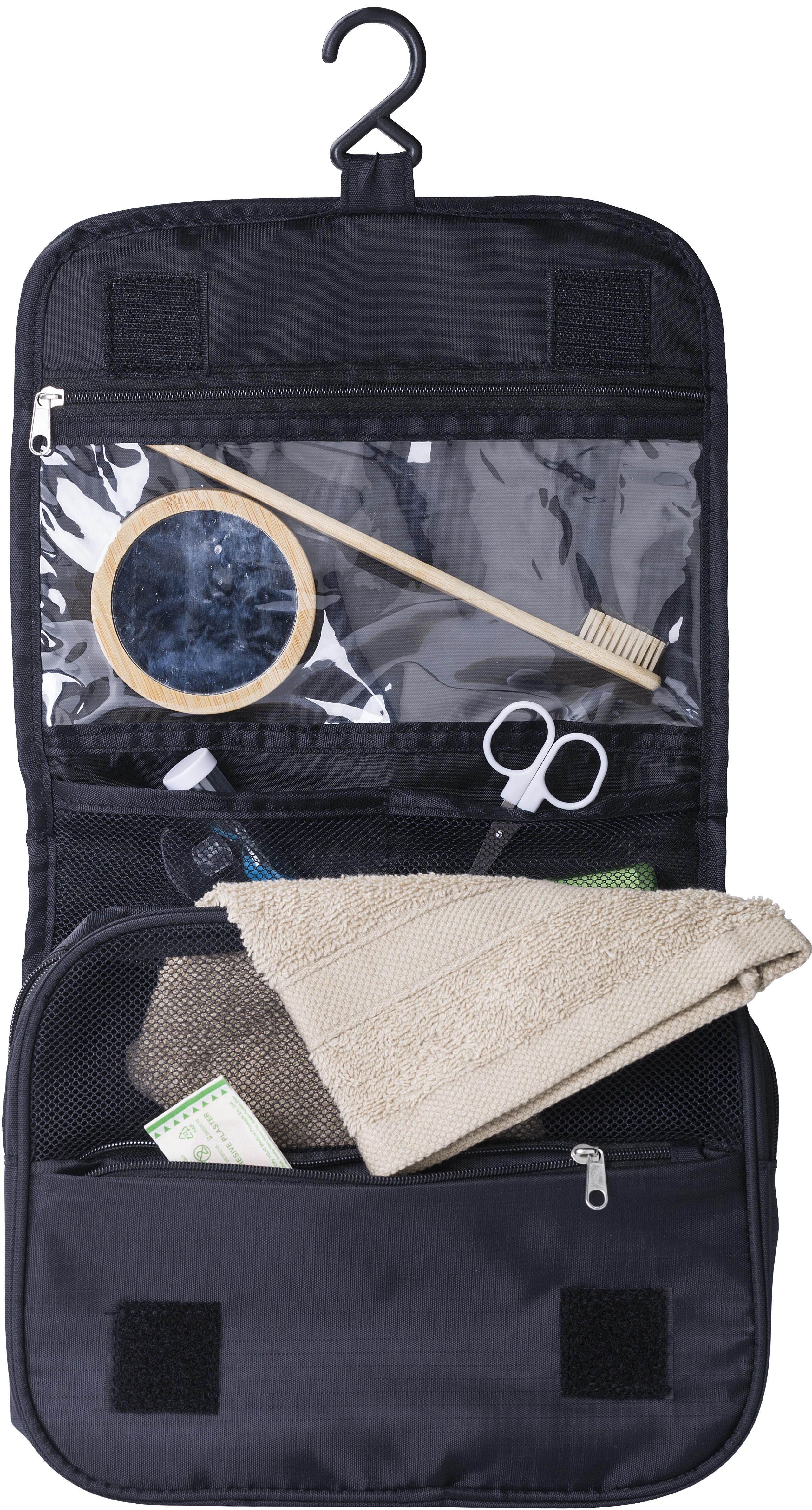 Vue 5 de Trousse de toilette Merrick | Ripstop | Crochet de suspension