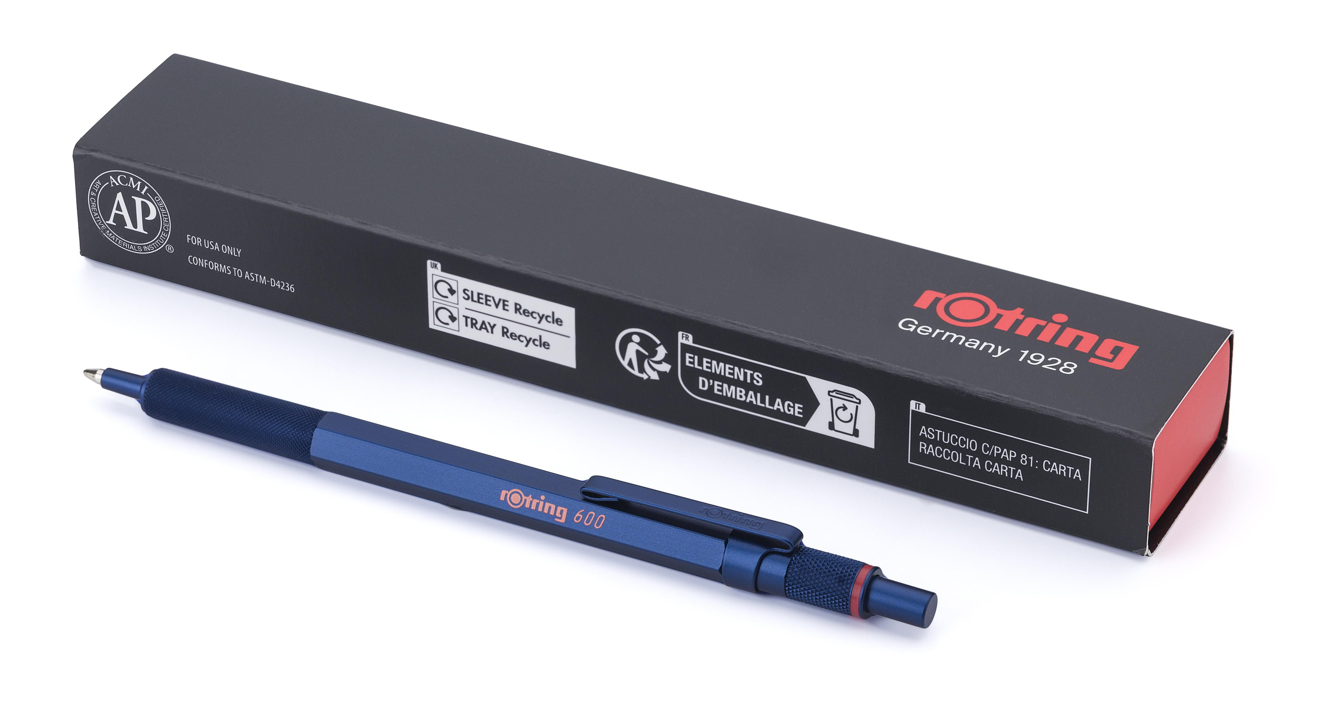 Vue 3 de Rotring 600 stylo bille | Métal