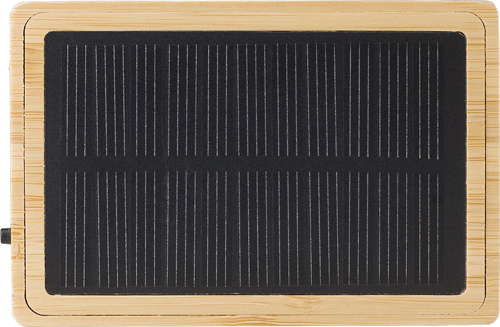 Vue 4 de Enceinte sans fil Fox | Bambou | Solaire
