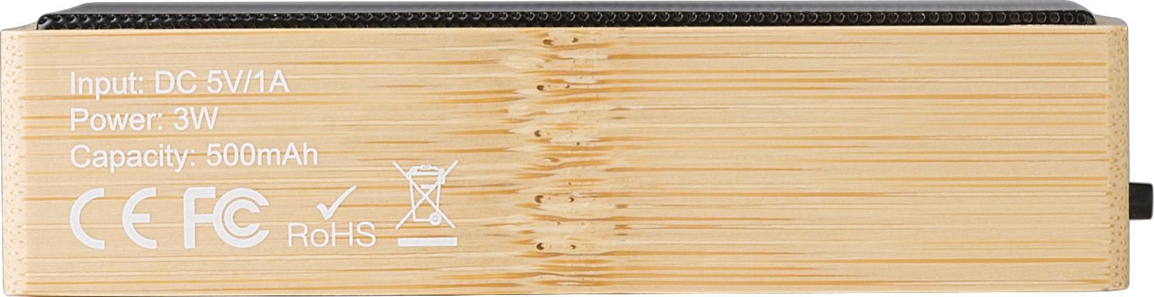 Vue 6 de Enceinte sans fil Fox | Bambou | Solaire