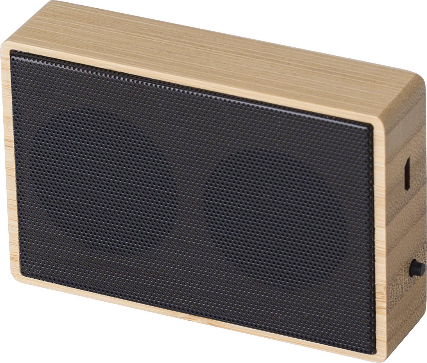Vue 3 de Enceinte sans fil Fox | Bambou | Solaire