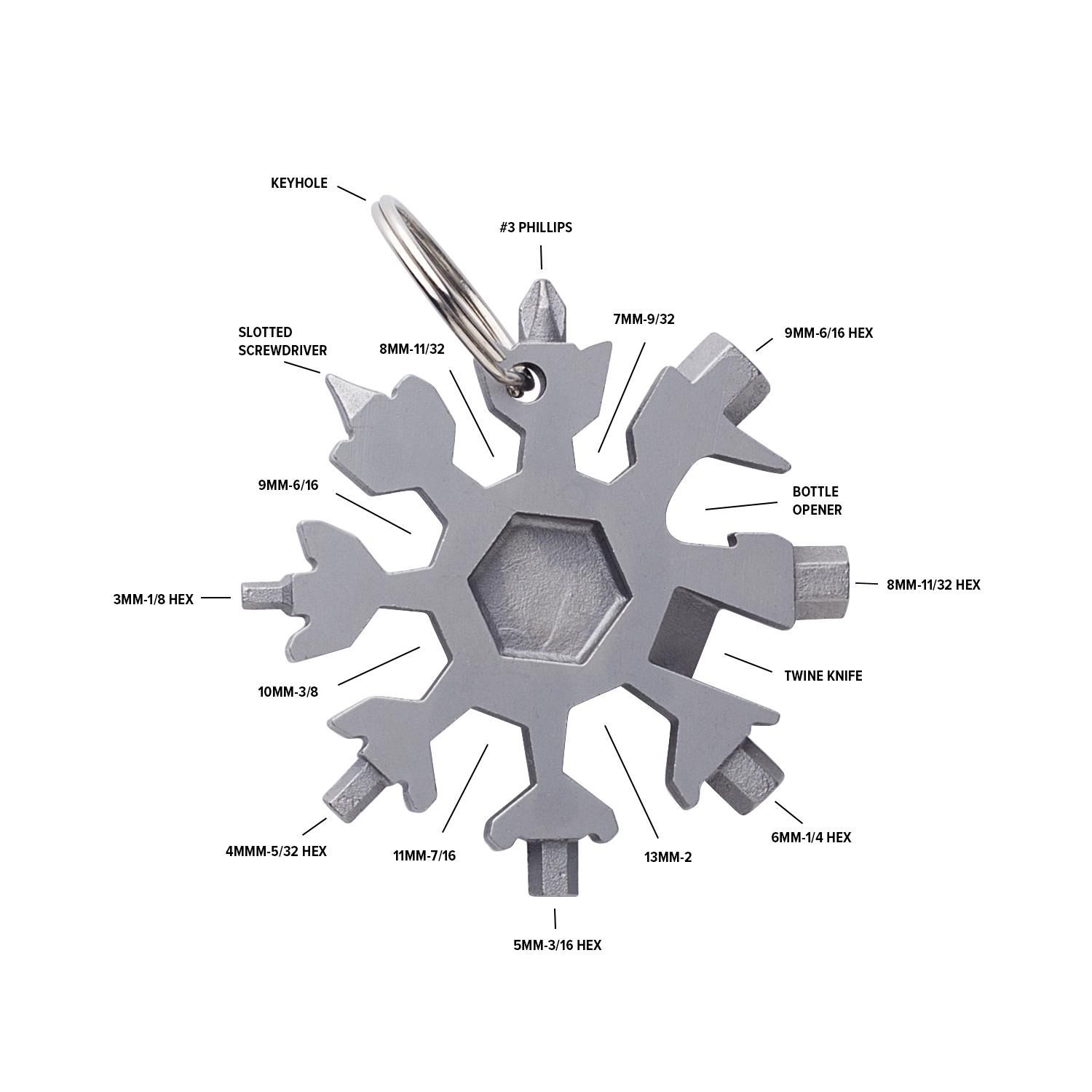 Vue 4 de Outil multifonction Abel | Inox | 17 fonctions
