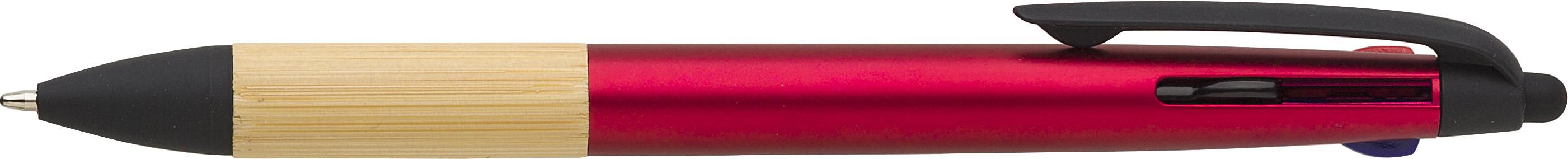 Vue 5 de Stylo à bille Malachi | 3 couleurs | Stylet