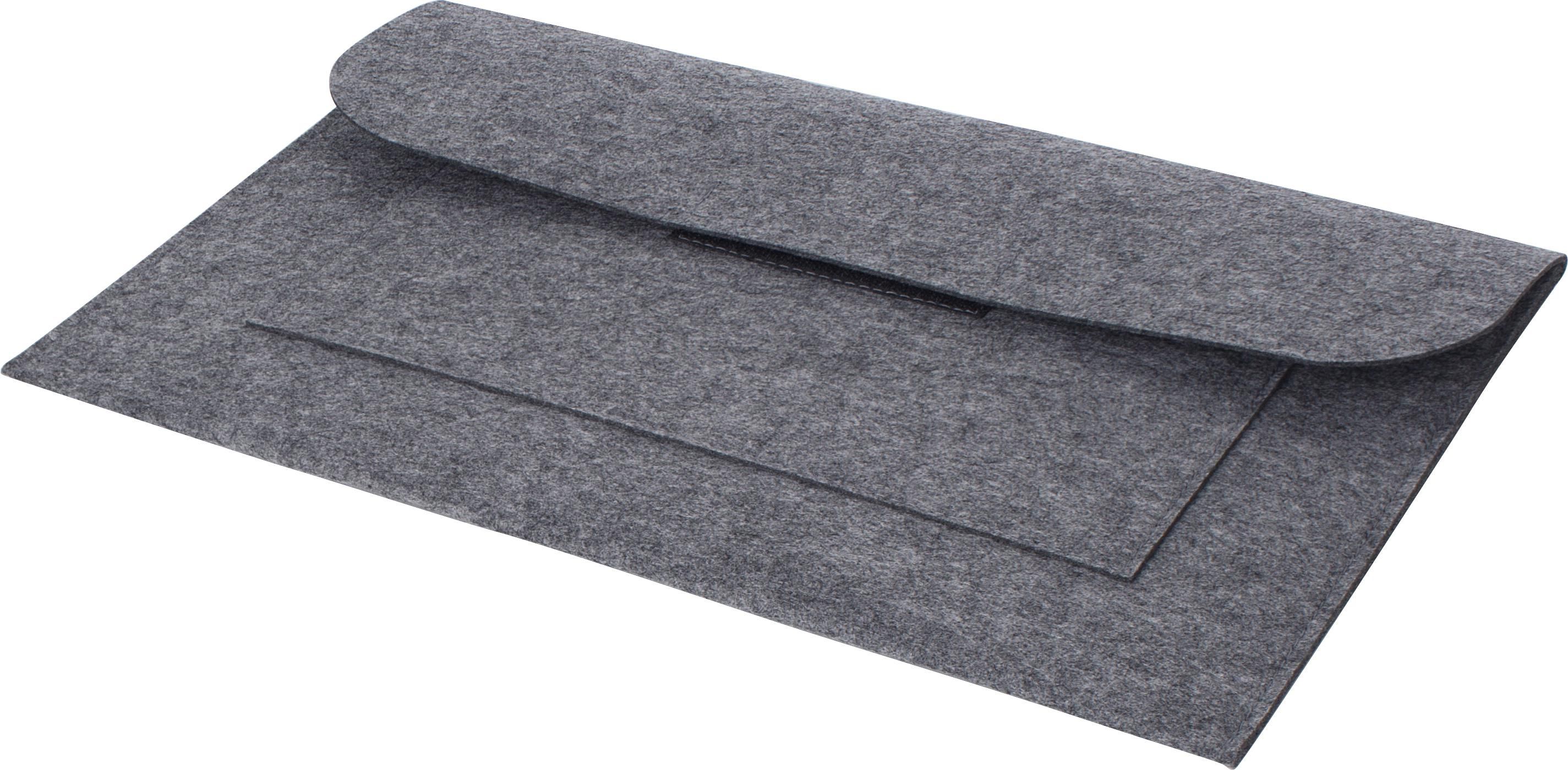 Vue 5 de Pochette documents Riley | Feutre recyclé | Fermeture velcro