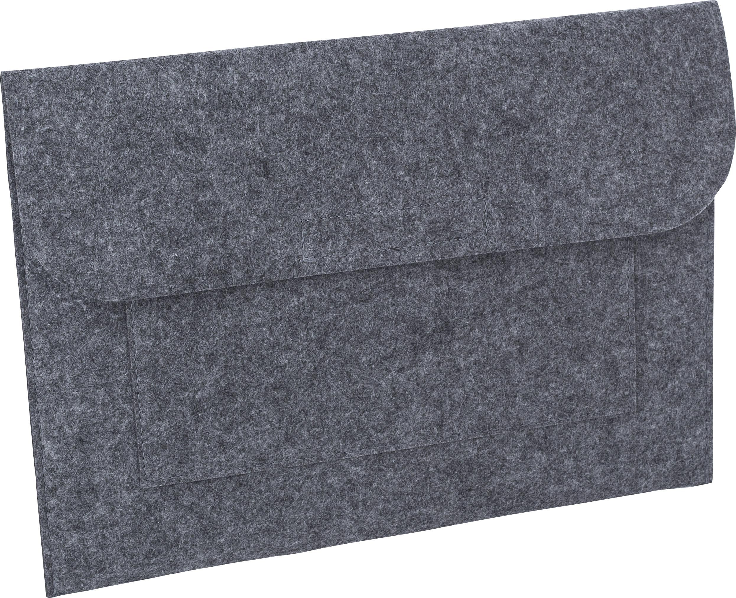 Vue 4 de Pochette documents Riley | Feutre recyclé | Fermeture velcro