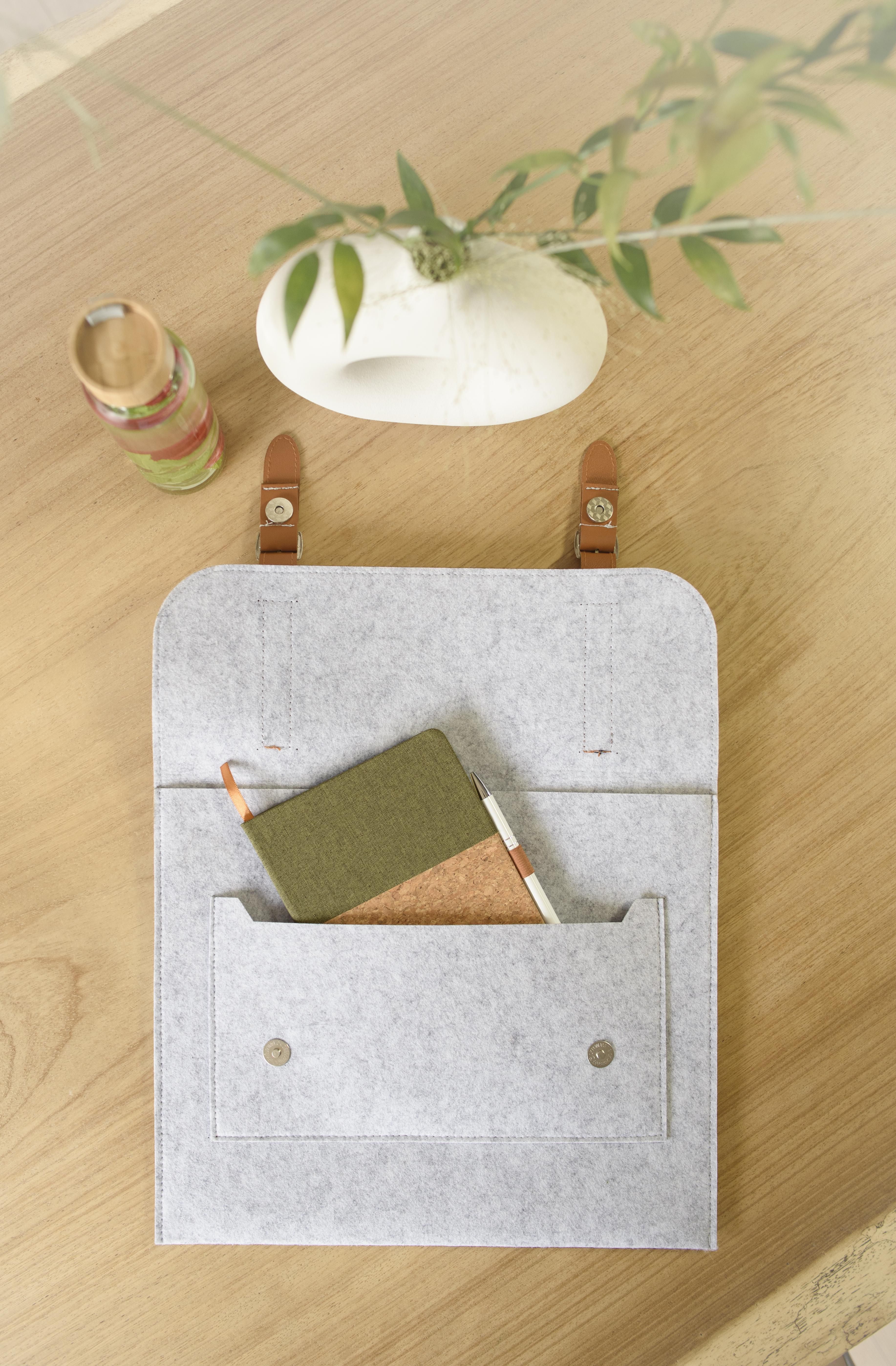 Vue 8 de Porte-documents Amelia | Recyclé | Feutre