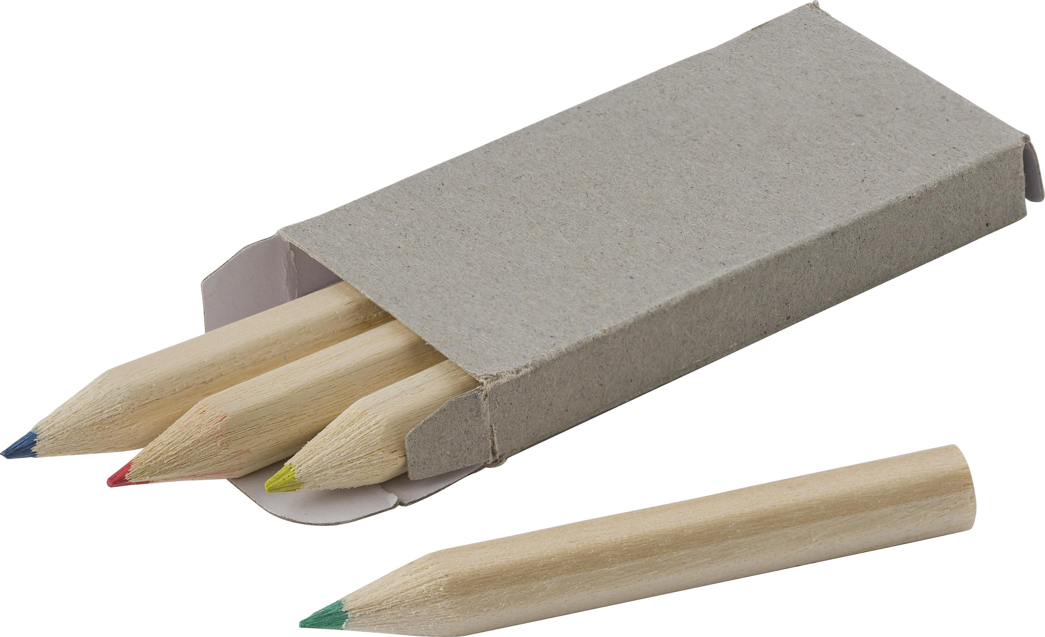 Vue 3 de Crayons de couleur Kai | 4 pièces