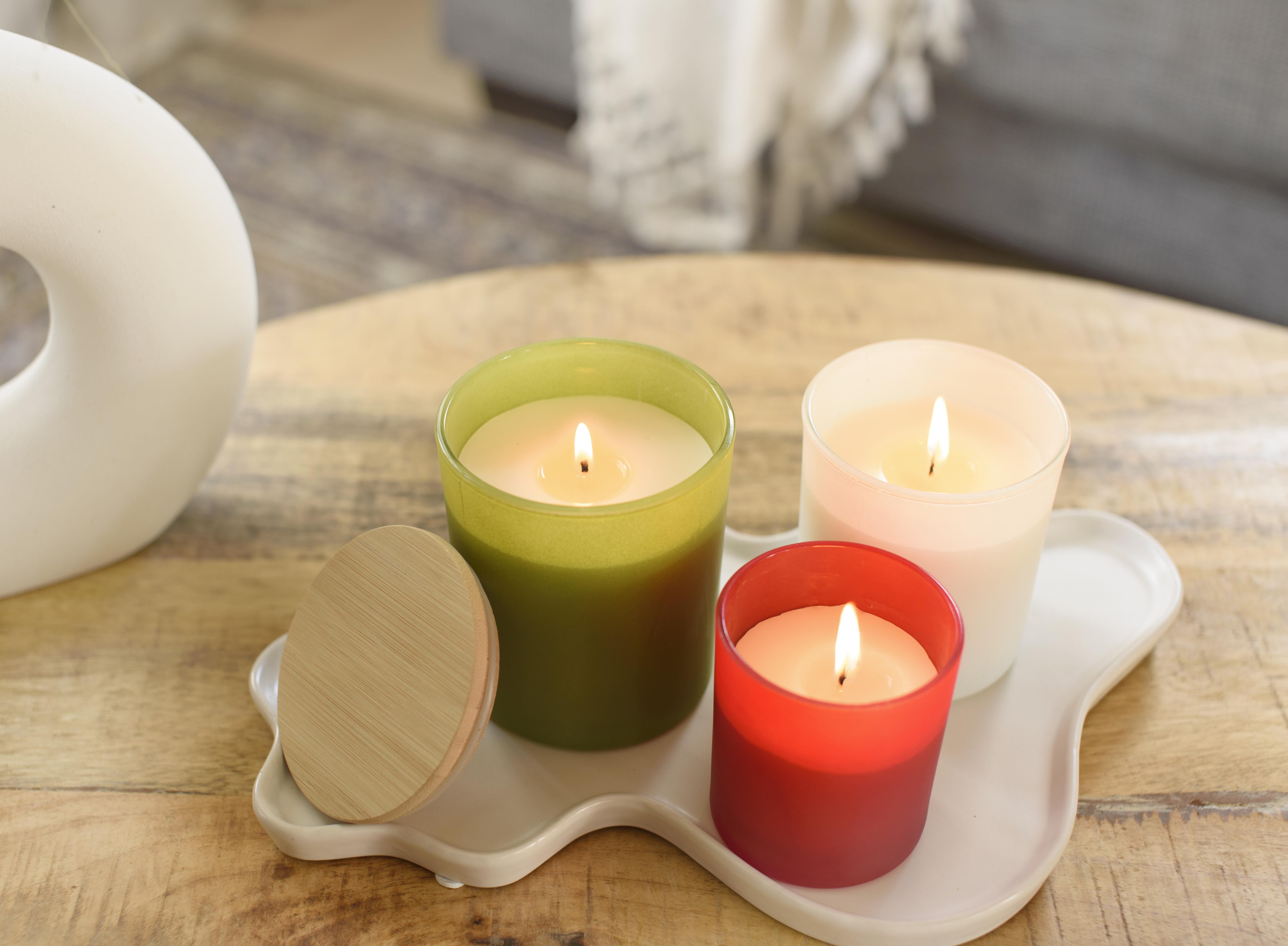 Vue 10 de Bougie Josiah | Verre avec couvercle bambou | Cire de soja | 280 g