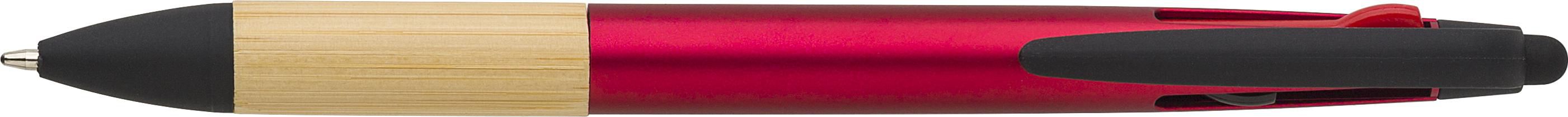 Vue 4 de Stylo à bille Malachi | 3 couleurs | Stylet