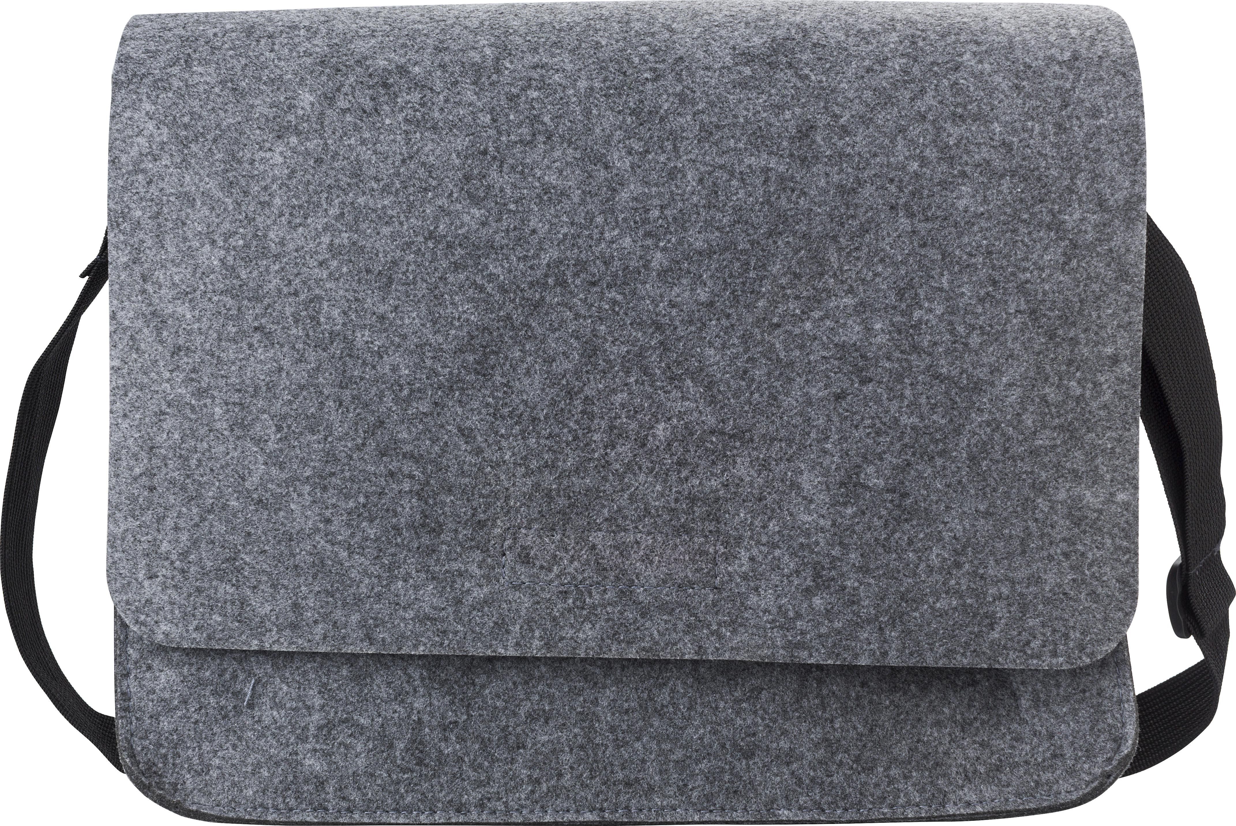 Vue 4 de Sac pour ordinateur portable Layla | Feutre recyclé | 15 pouces | Fermeture velcro