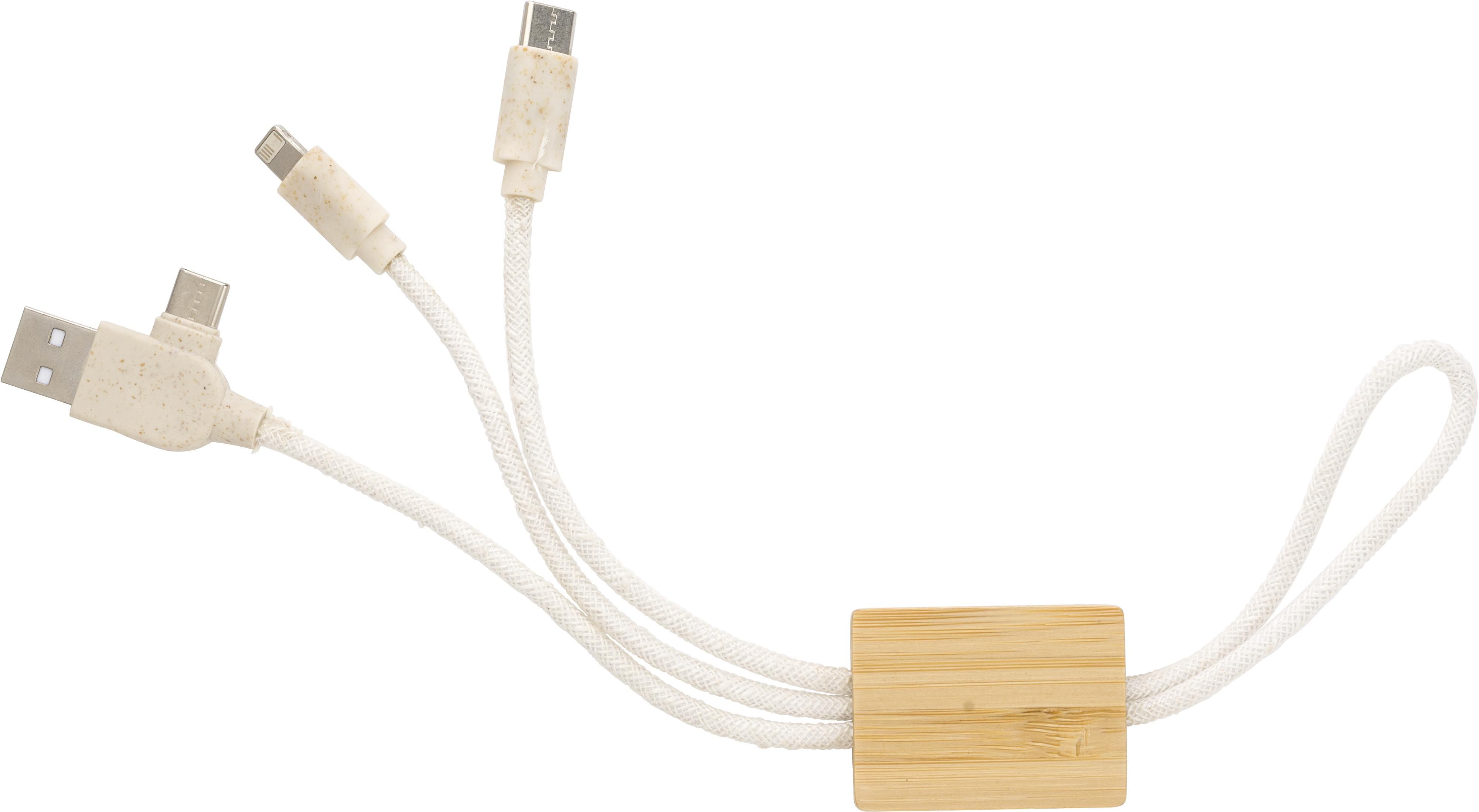 Câble de charge Keegan | Coton | Porte-clés