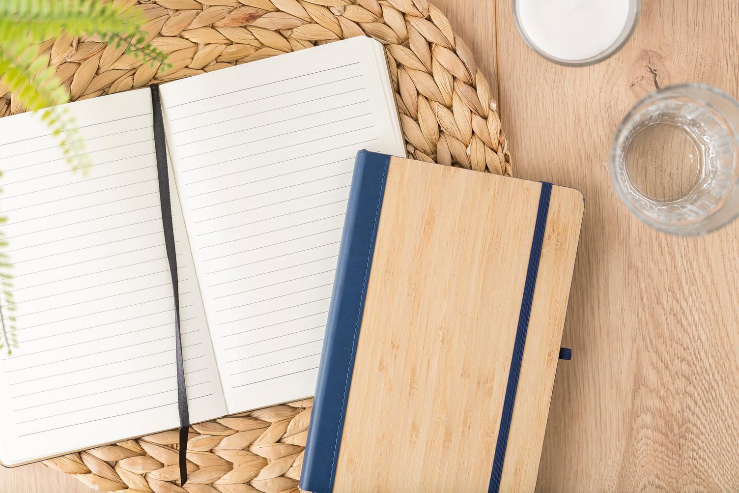 Vue 7 de Carnet de notes Dorita | Couverture bambou | A5 | Ligné