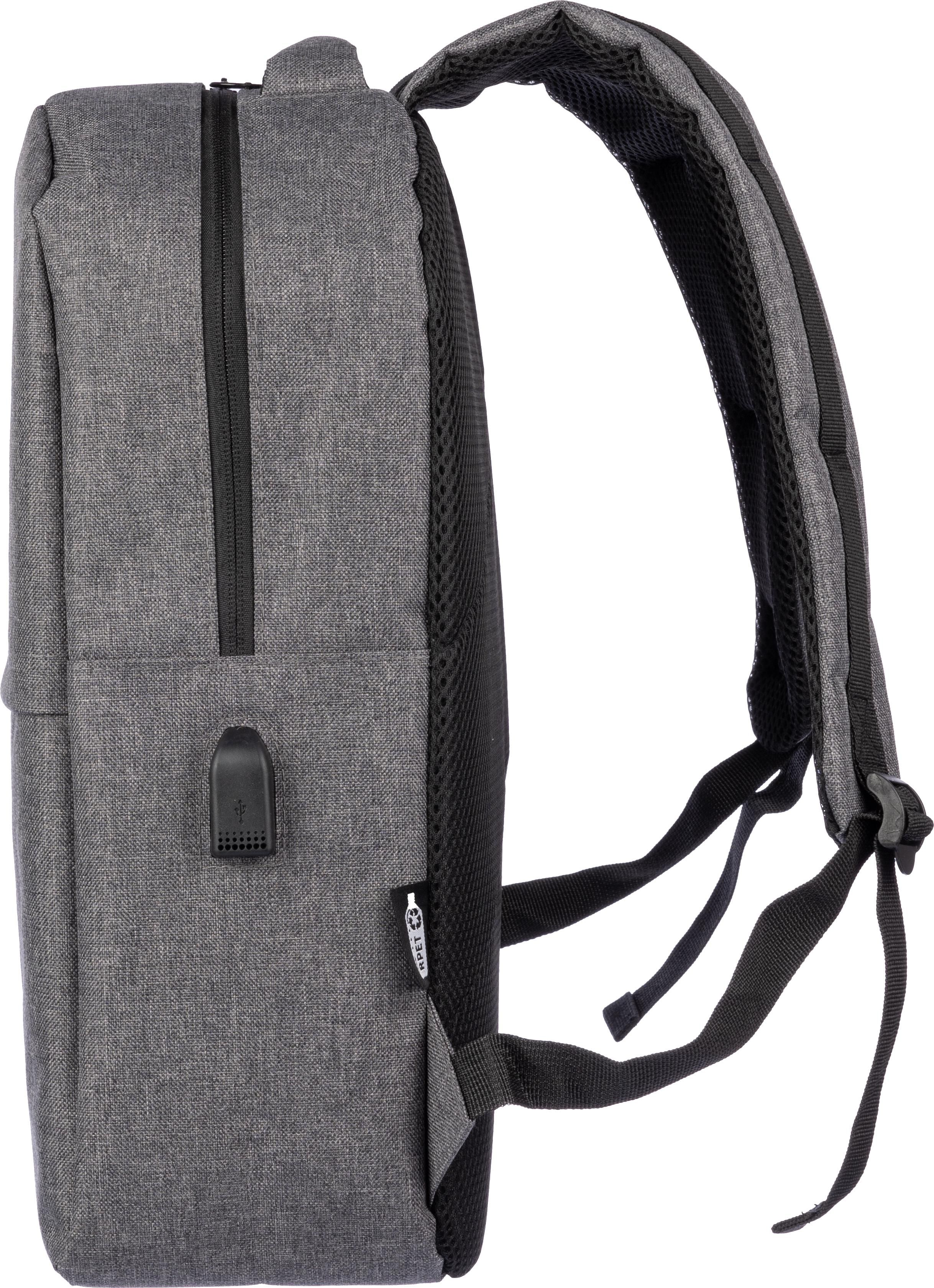 Vue 6 de Sac à dos pour ordinateur Henrik | Recyclé | Port USB