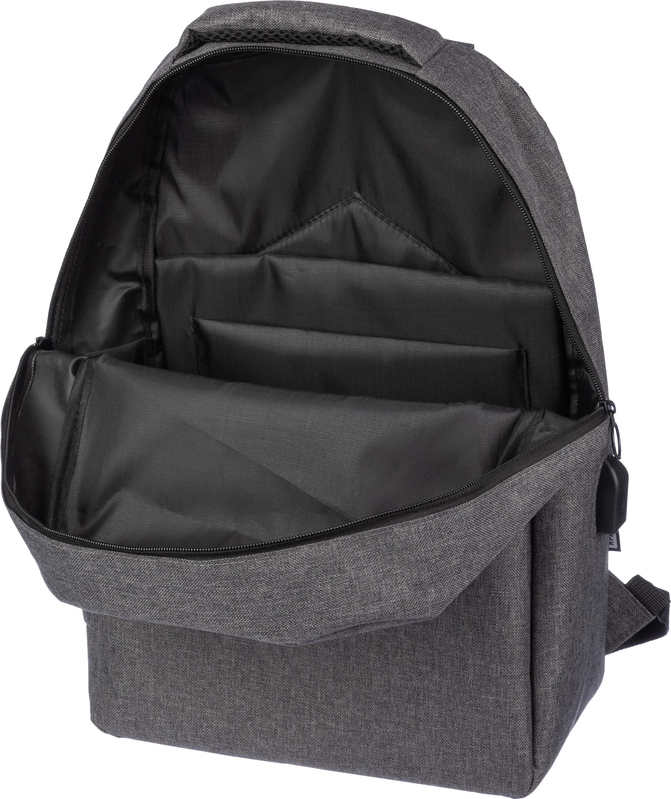 Vue 4 de Sac à dos pour ordinateur Henrik | Recyclé | Port USB