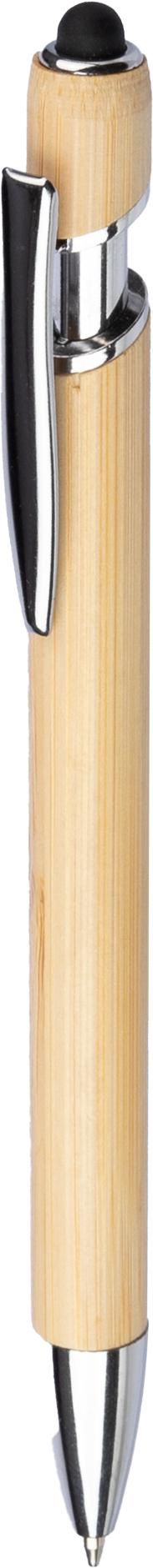 Vue 5 de Stylo bille Manuela | Bambou | Stylet