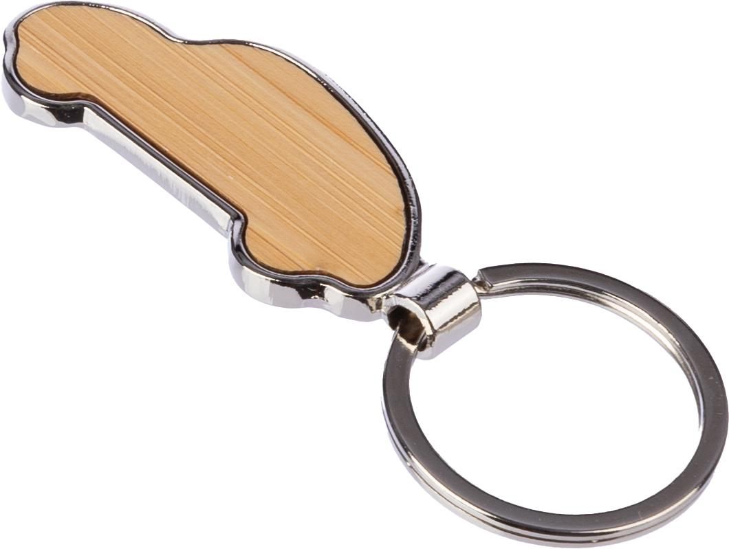 Vue 5 de Porte-clés Angelika | Bambou | Forme de voiture