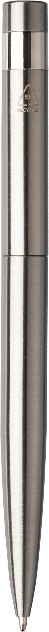 Vue 8 de Stylo bille Hannelore | Acier inoxydable recyclé | Twist