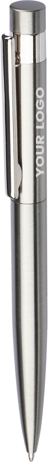 Vue 9 de Stylo bille Hannelore | Acier inoxydable recyclé | Twist