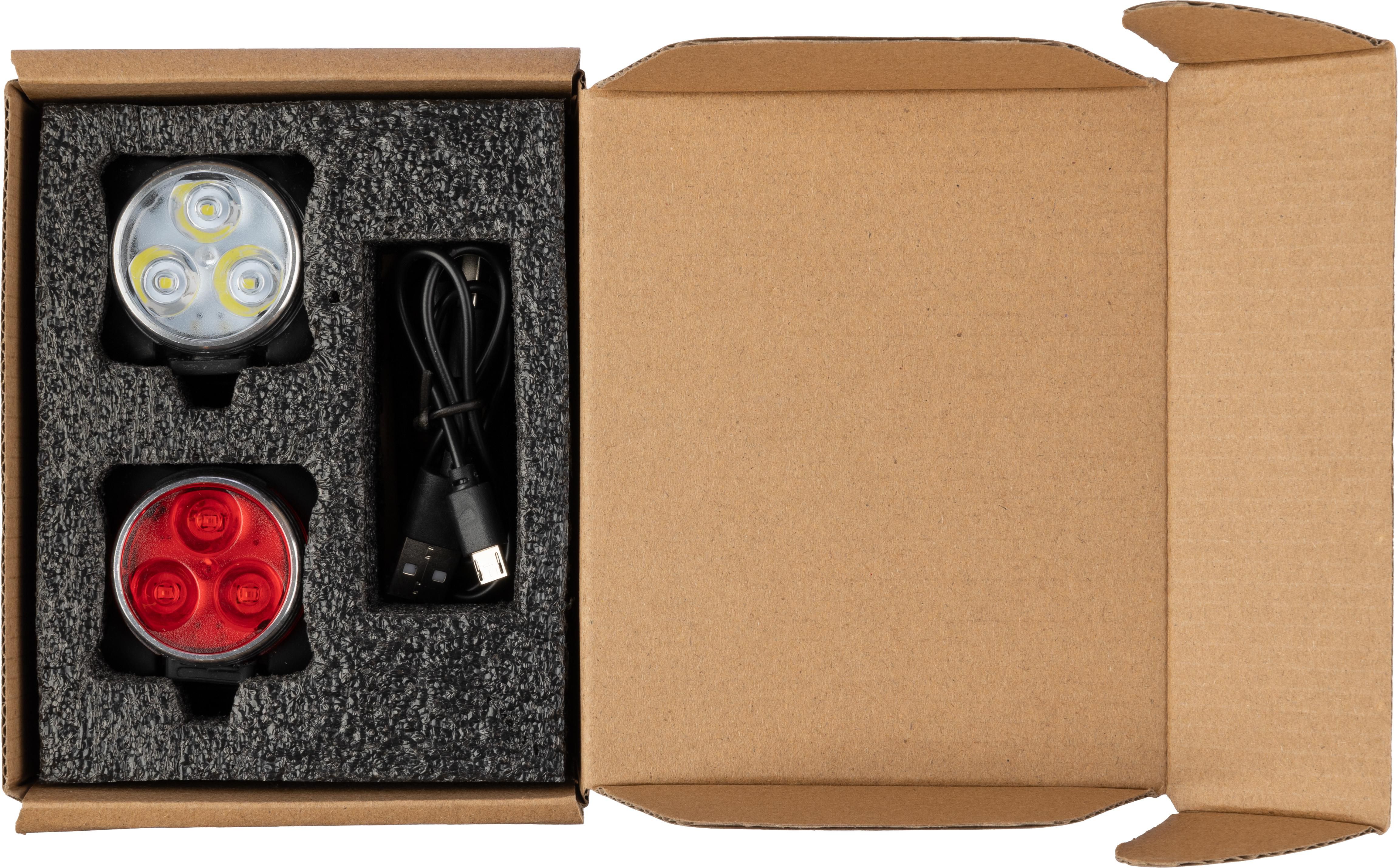 Vue 6 de Set de lumières vélo Elisabeth | Plastique et silicone | Rechargeable | 4 modes