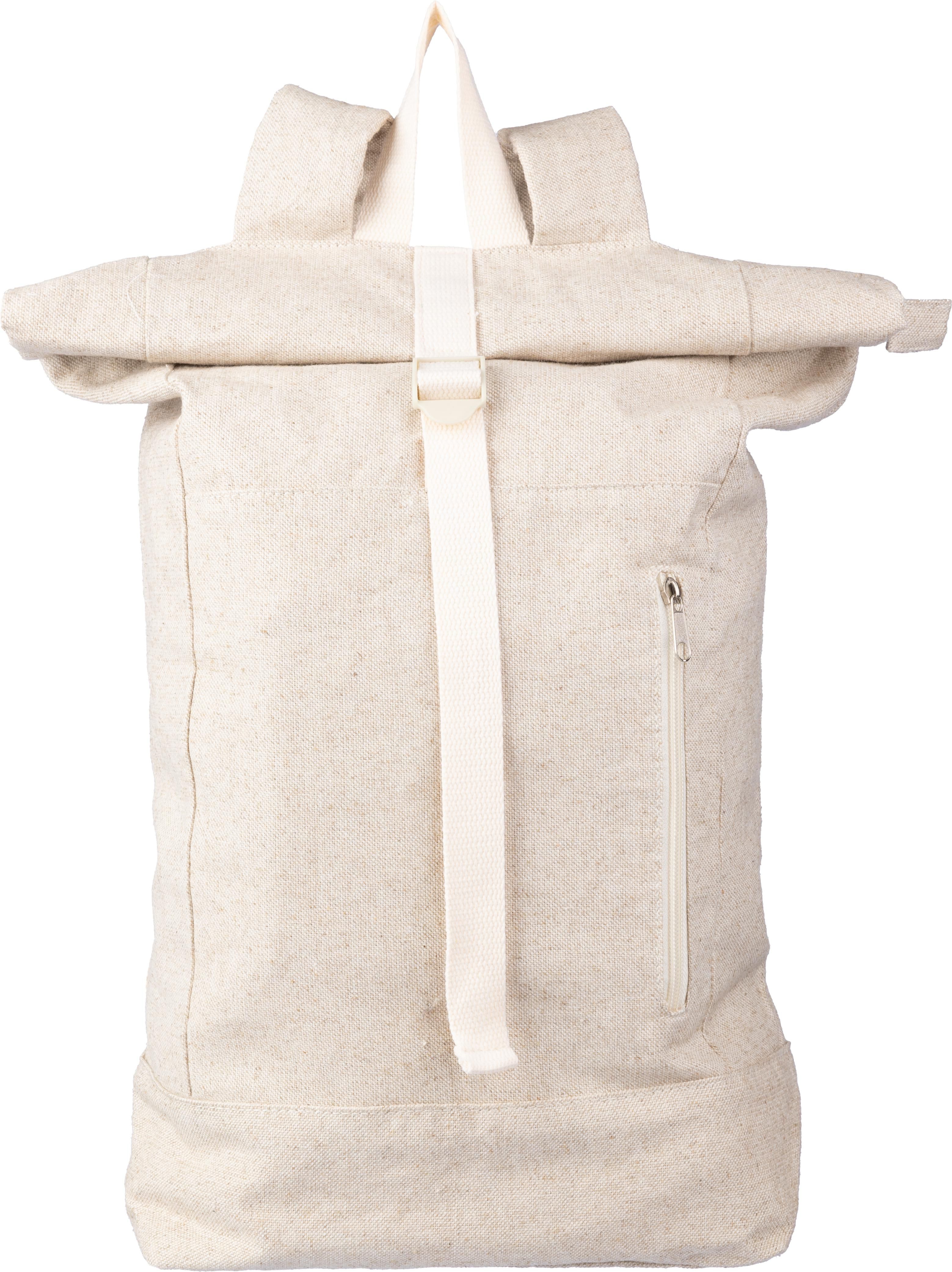 Sac à dos Margarete | Chanvre | Rabat roulé | 24 l