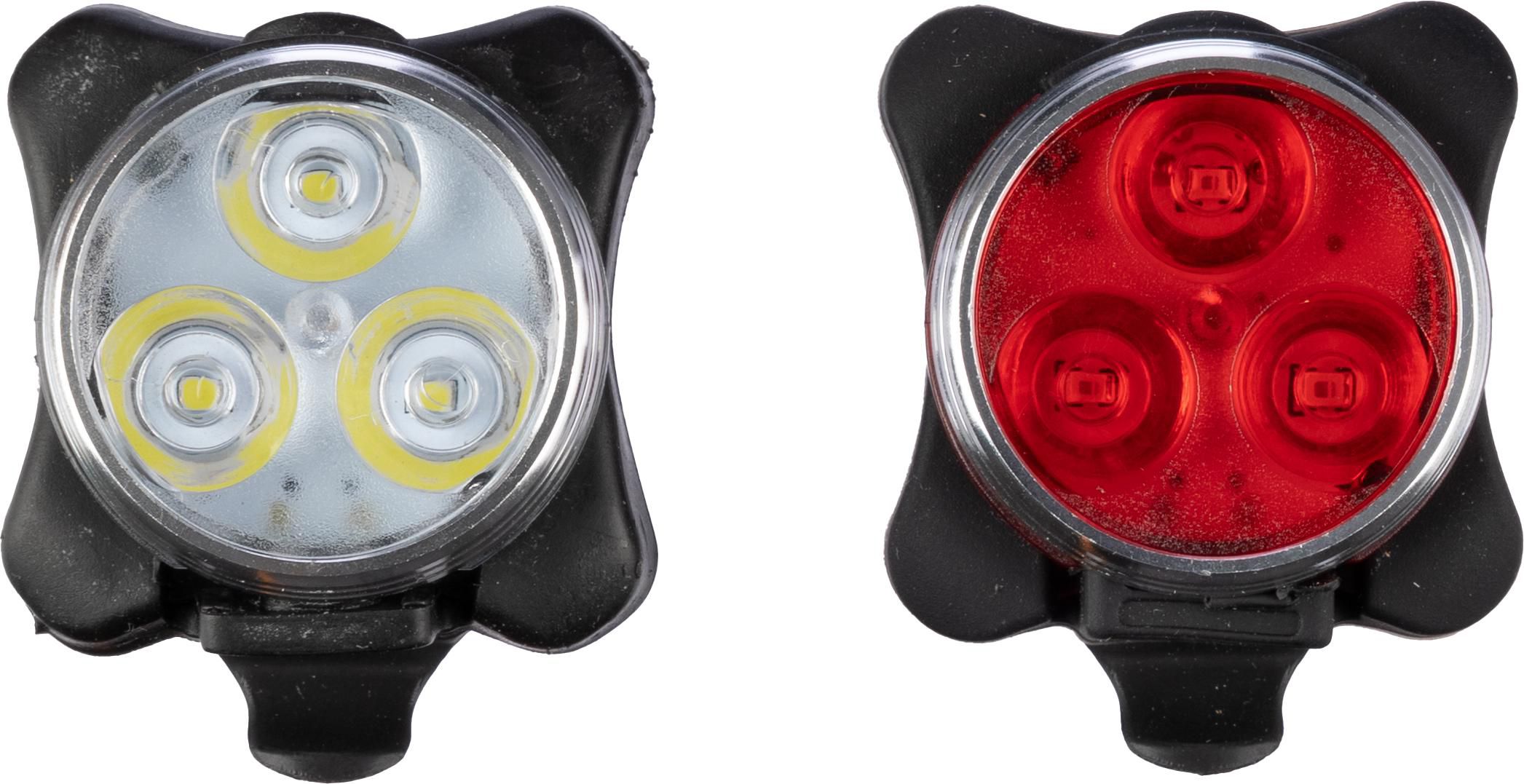 Set de lumières vélo Elisabeth | Plastique et silicone | Rechargeable | 4 modes