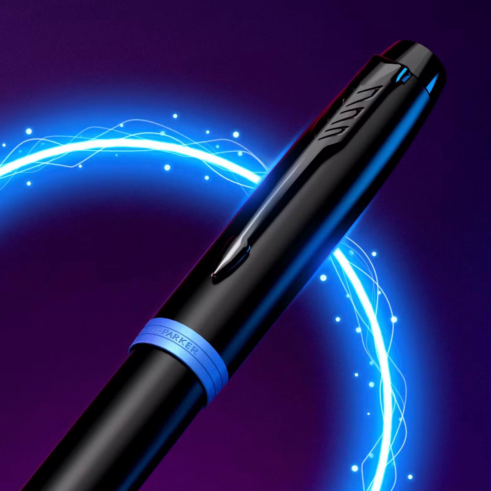 Vue 9 de Parker IM Vibrant Rings stylo bille | Métal